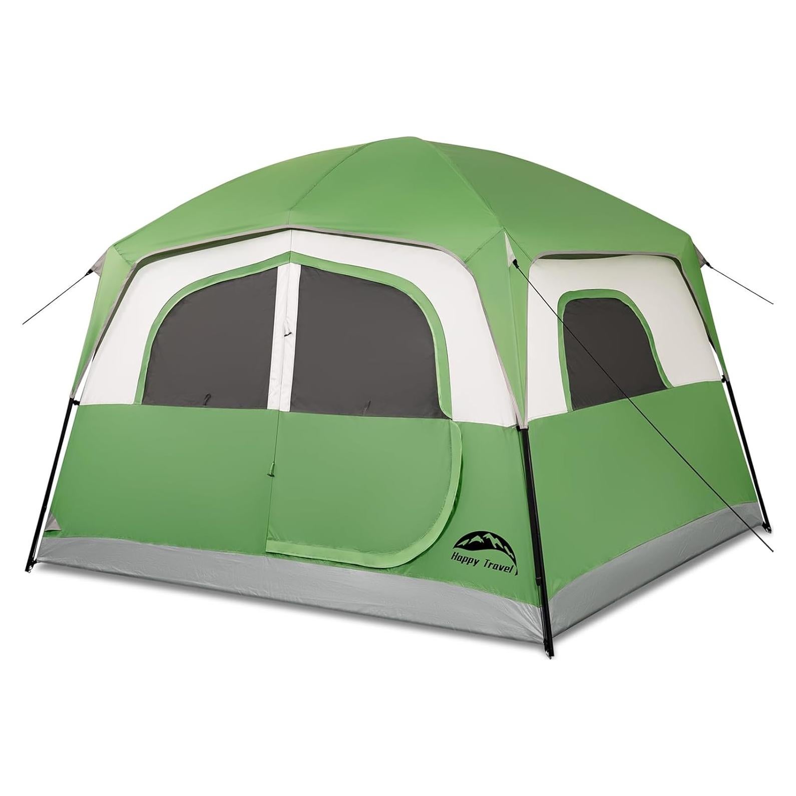 Carpa de Camping VIAJE FELIZ para 6 Personas Impermeable