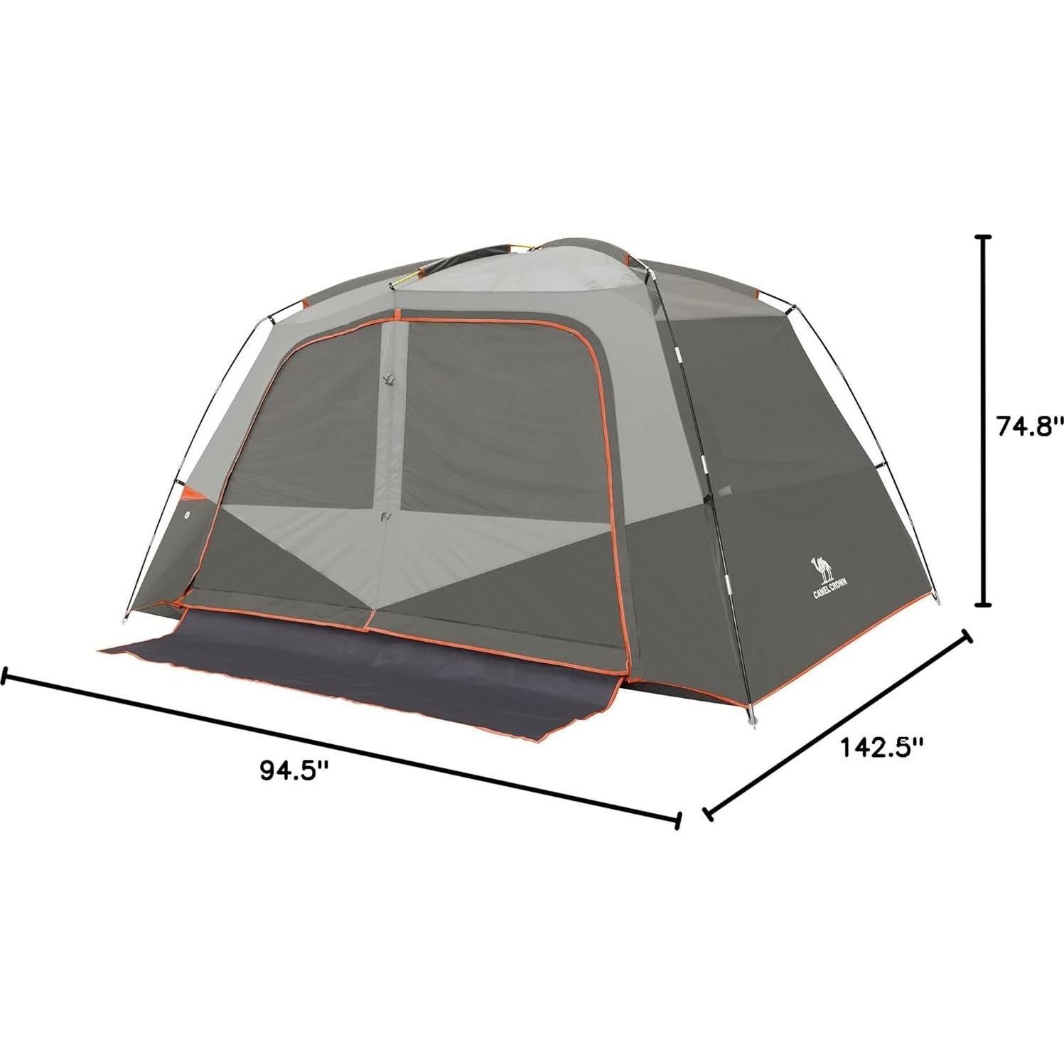 Tienda de Camping CAMEL CROWN 6 Personas Impermeable Oxford