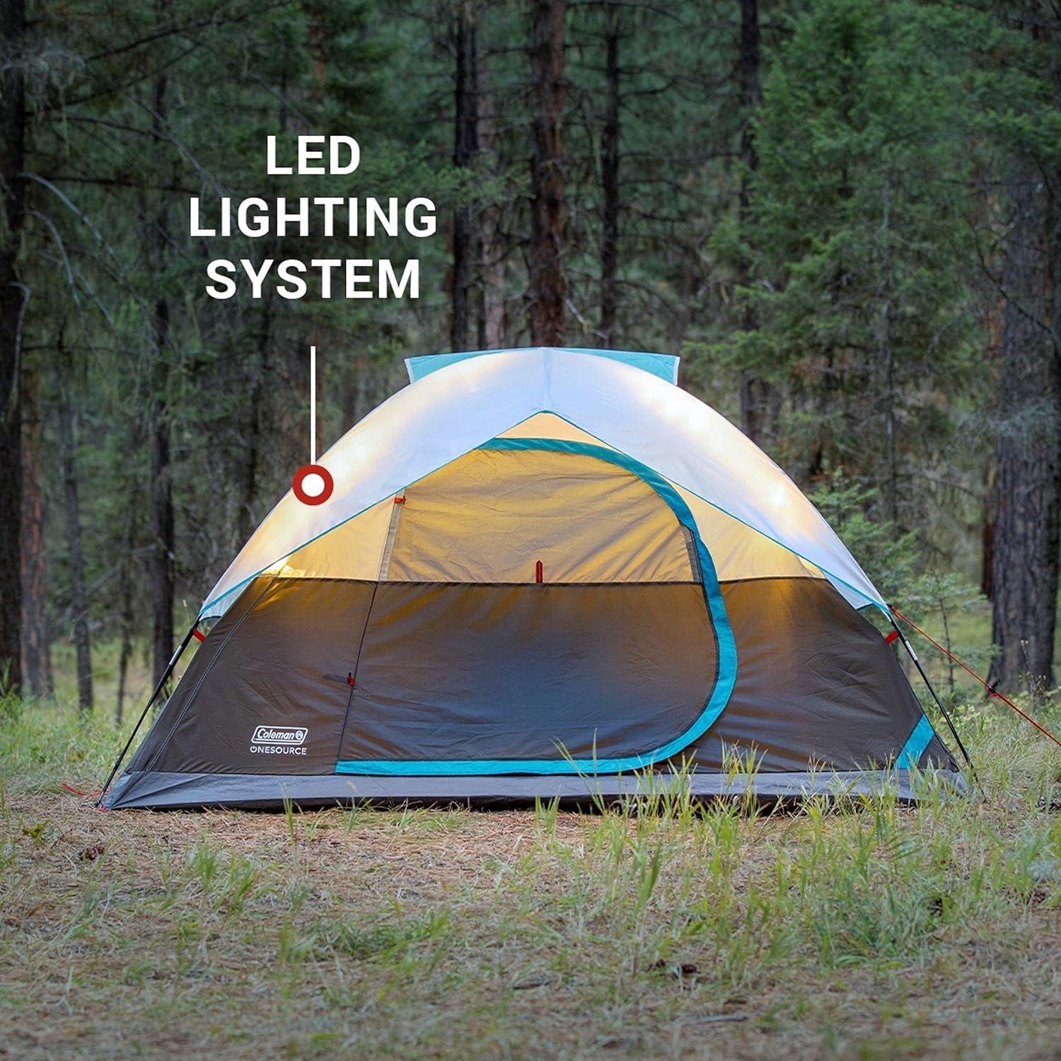 Tienda de Camping Coleman OneSource para 6 Personas con Ventilador y LED