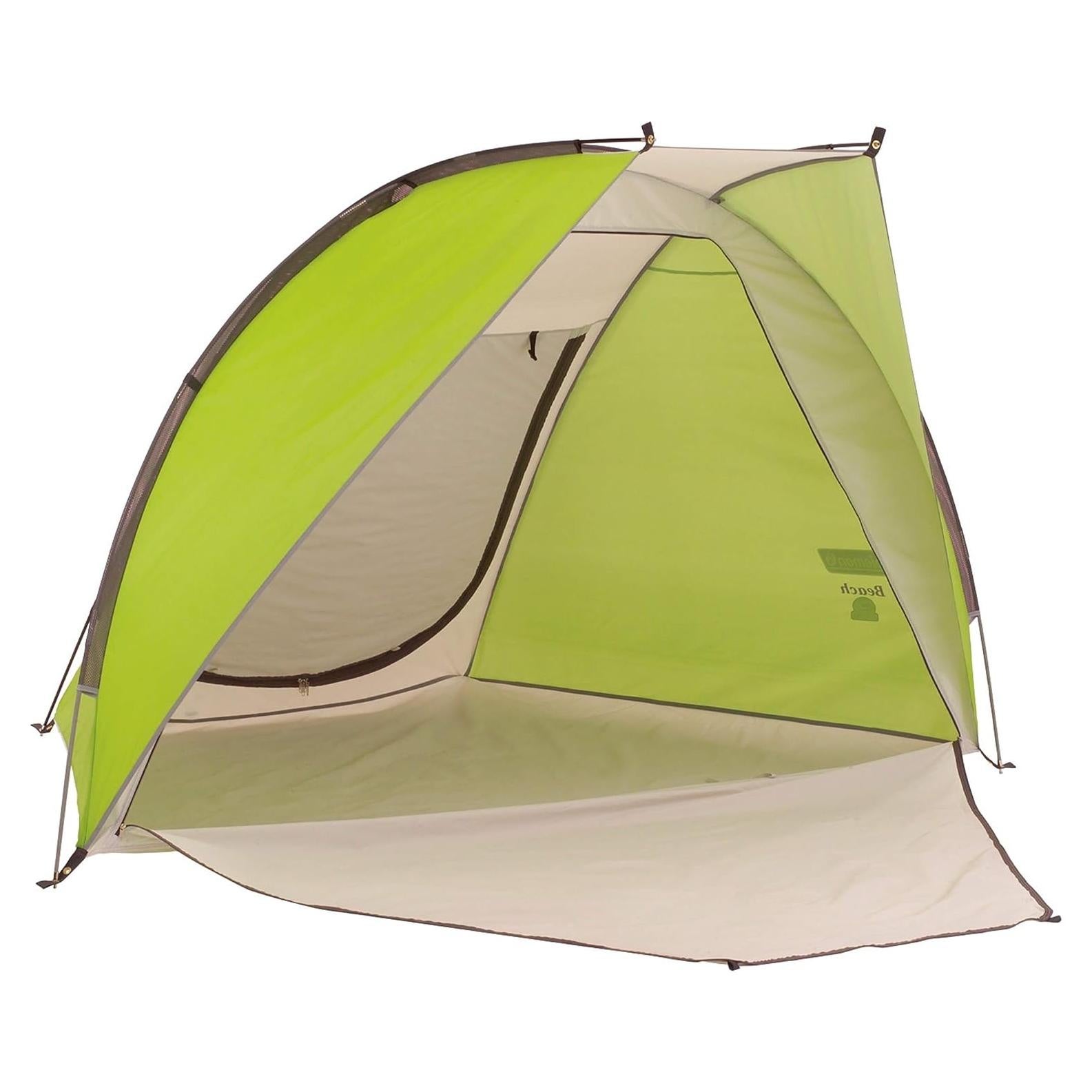 Tienda de Sombra de Playa Coleman 2.29x1.37m UPF 50+ Verde