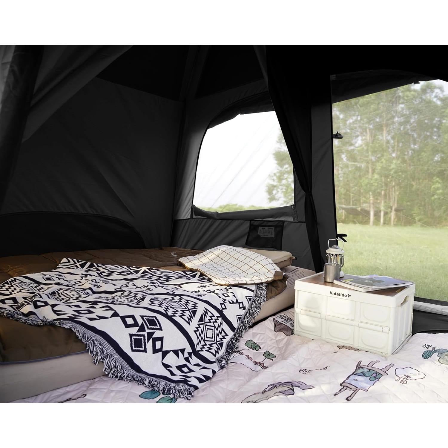 Carpa de Camping Vidalido para 4-6 Personas Doble Capa Impermeable