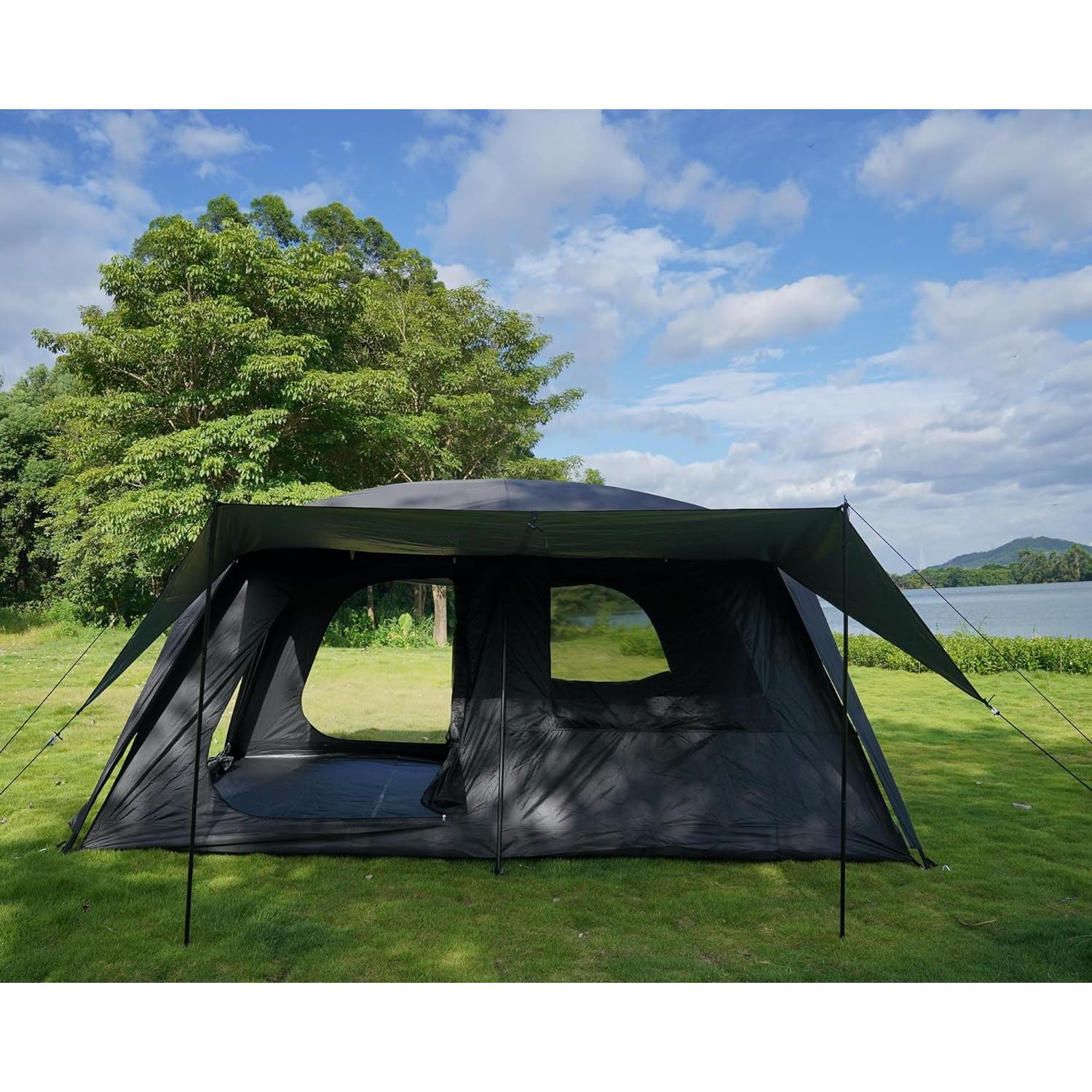 Carpa de Camping Vidalido para 4-6 Personas Doble Capa Impermeable