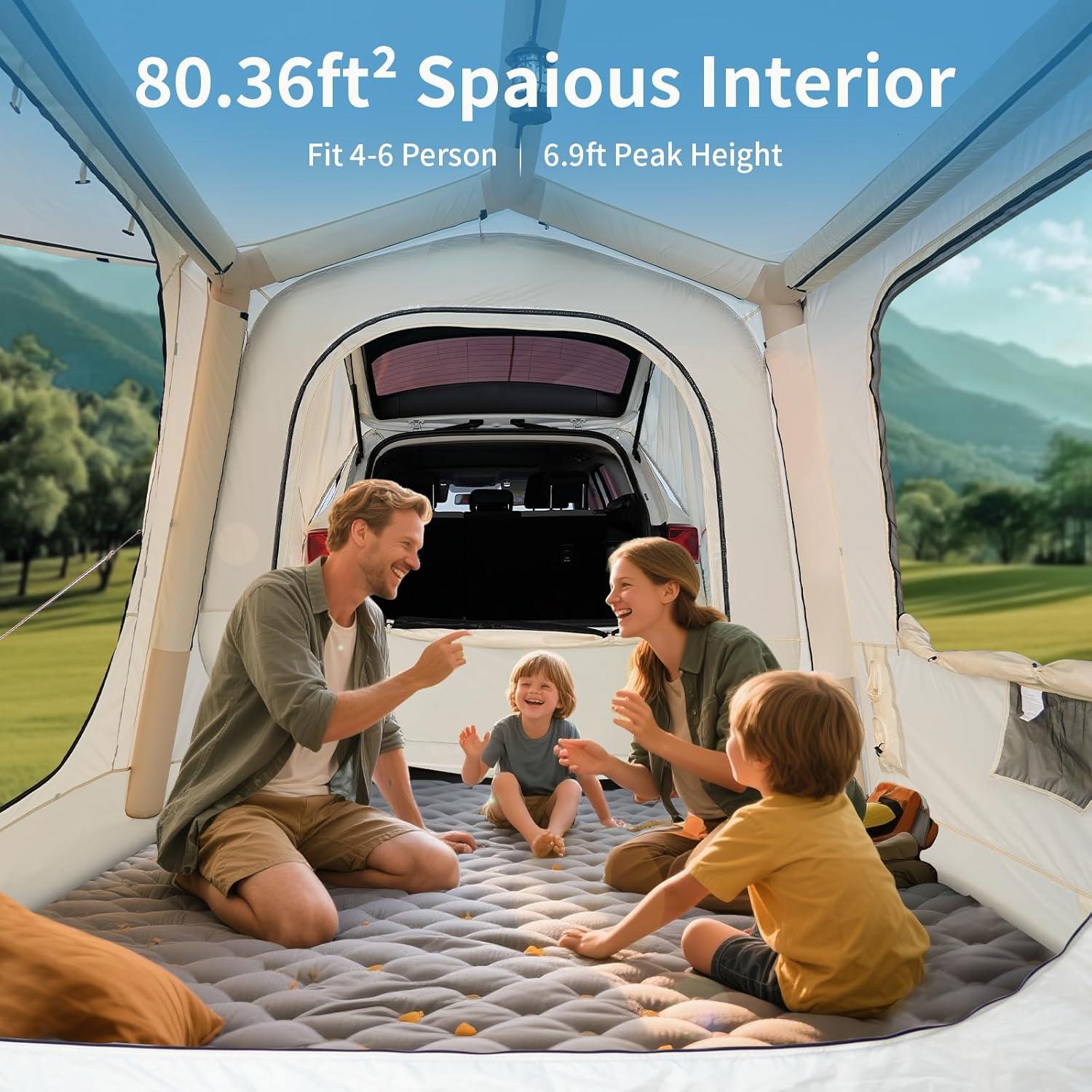 Tienda SUV ABORON Inflable para 4-6 Personas, 6.7 m²