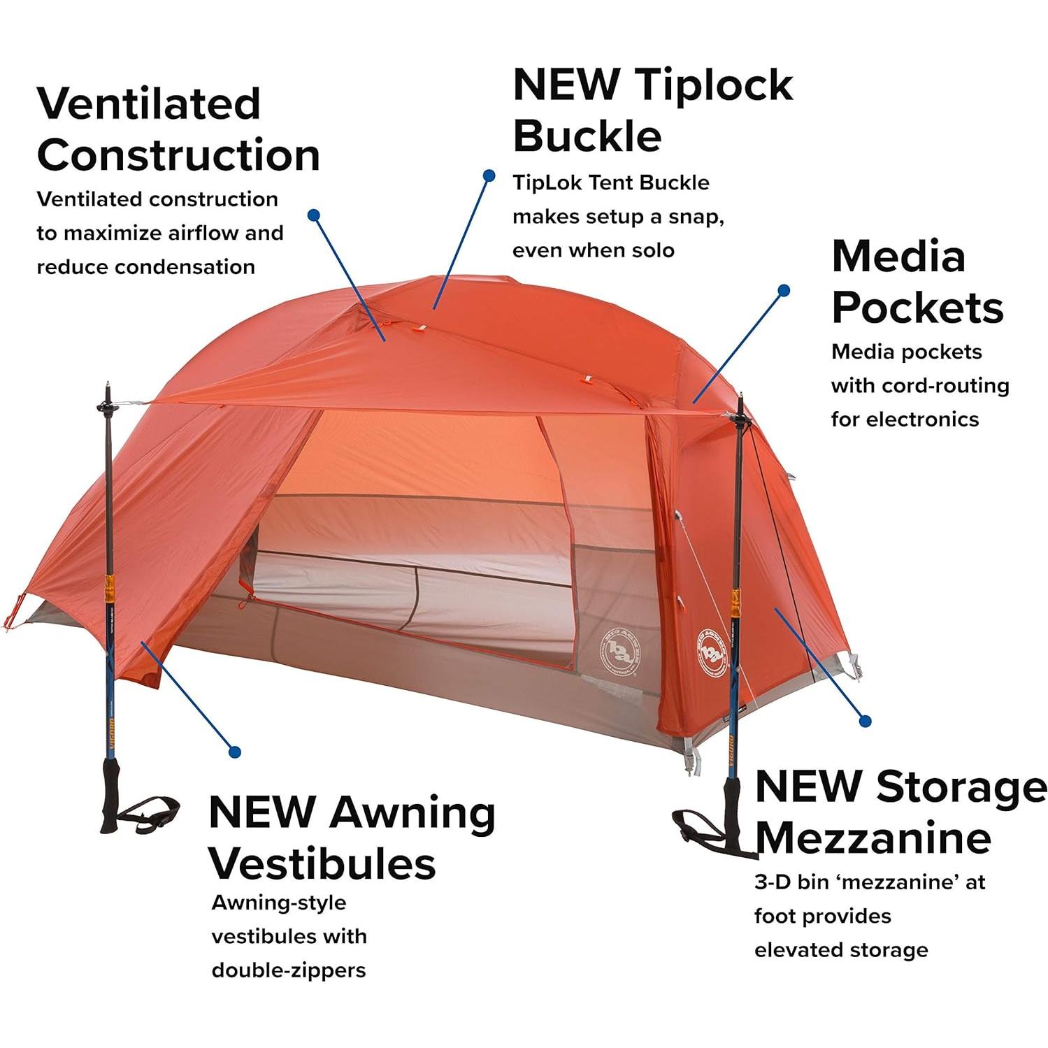 Tienda de Camping Ultraligera Big Agnes Copper Spur HV UL 1 Persona