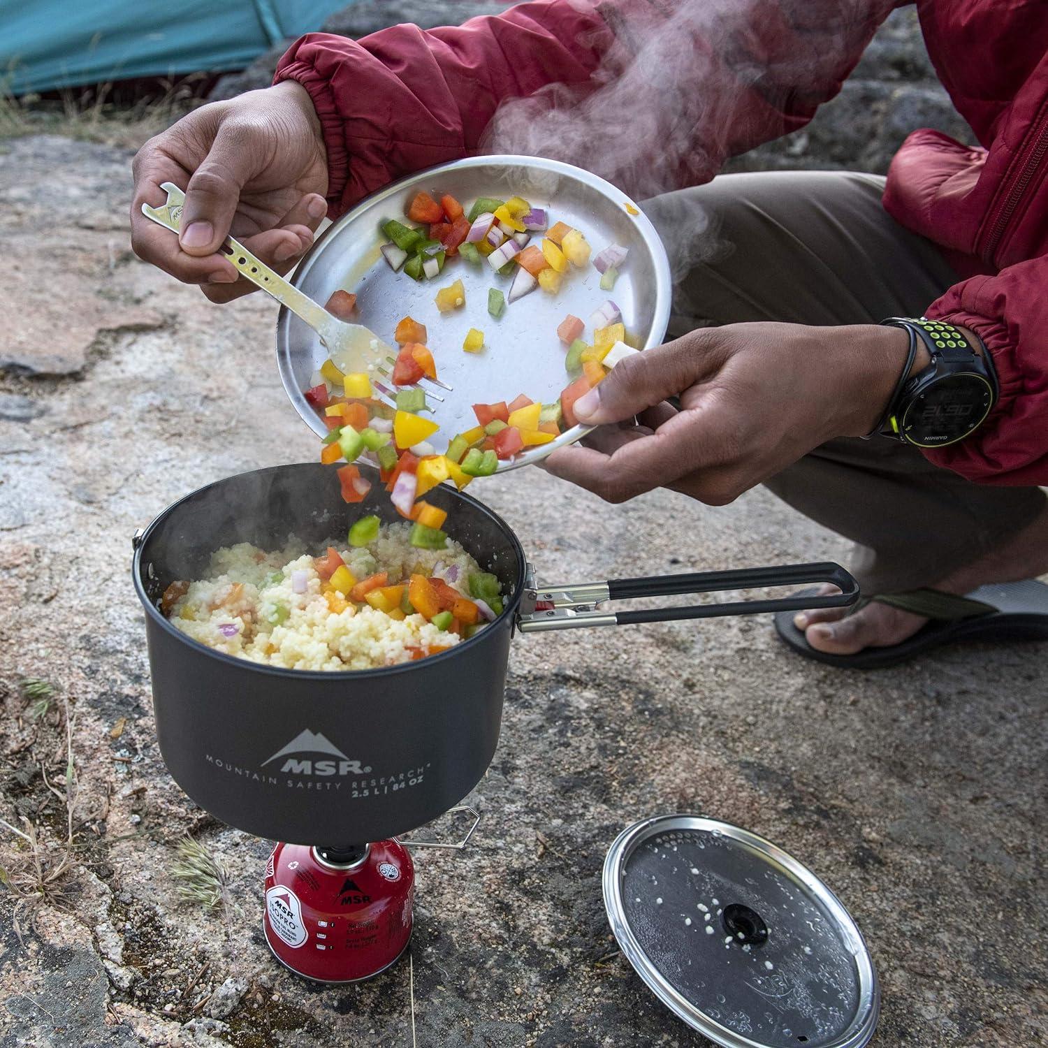 Olla de Camping MSR 2.5L Cerámica Antiadherente Negra