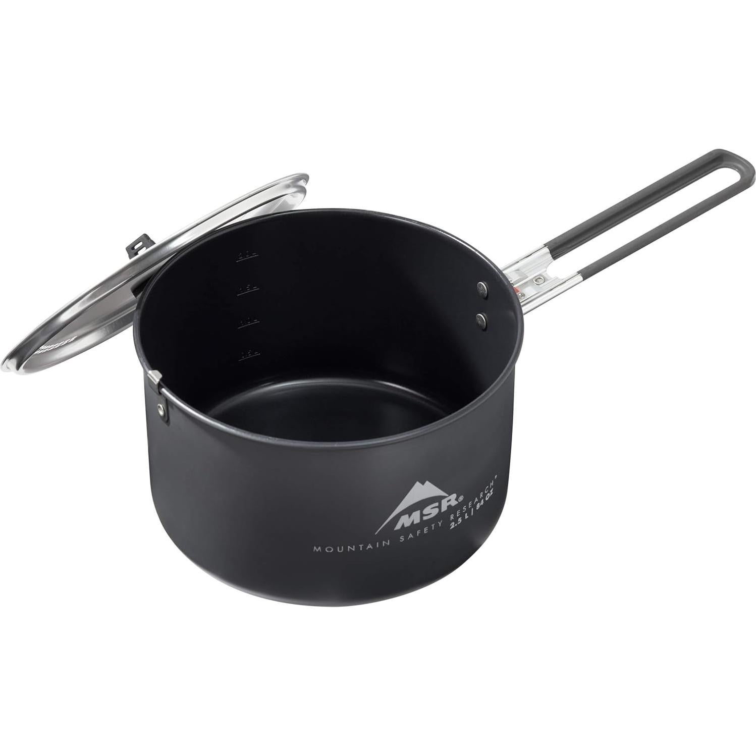 Olla de Camping MSR 2.5L Cerámica Antiadherente Negra