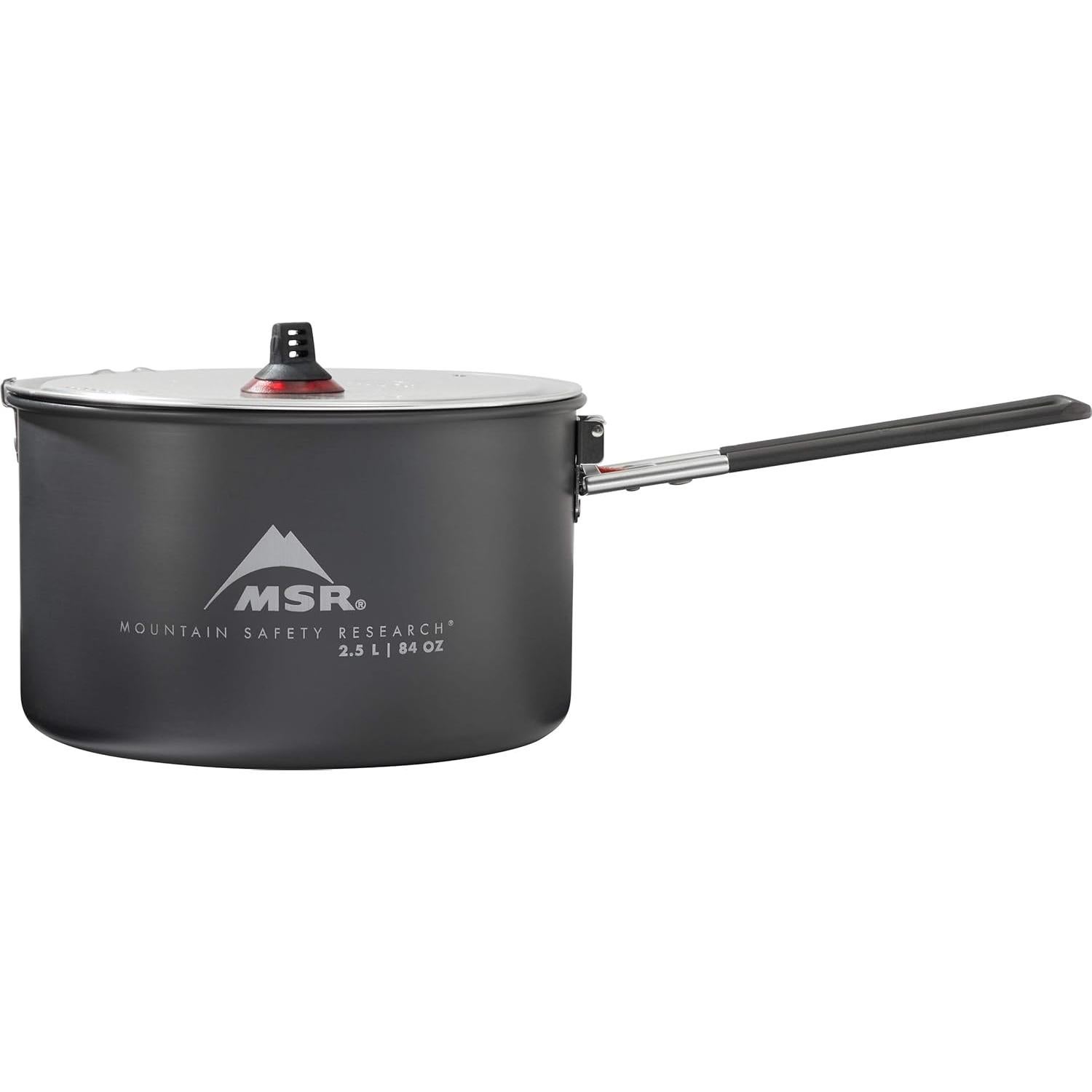 Olla de Camping MSR 2.5L Cerámica Antiadherente Negra