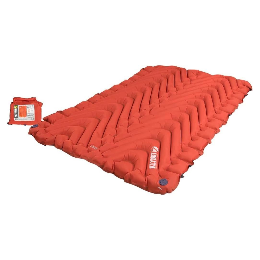 Colchón Inflable Doble V Aislado Klymit 185x119 cm para Camping