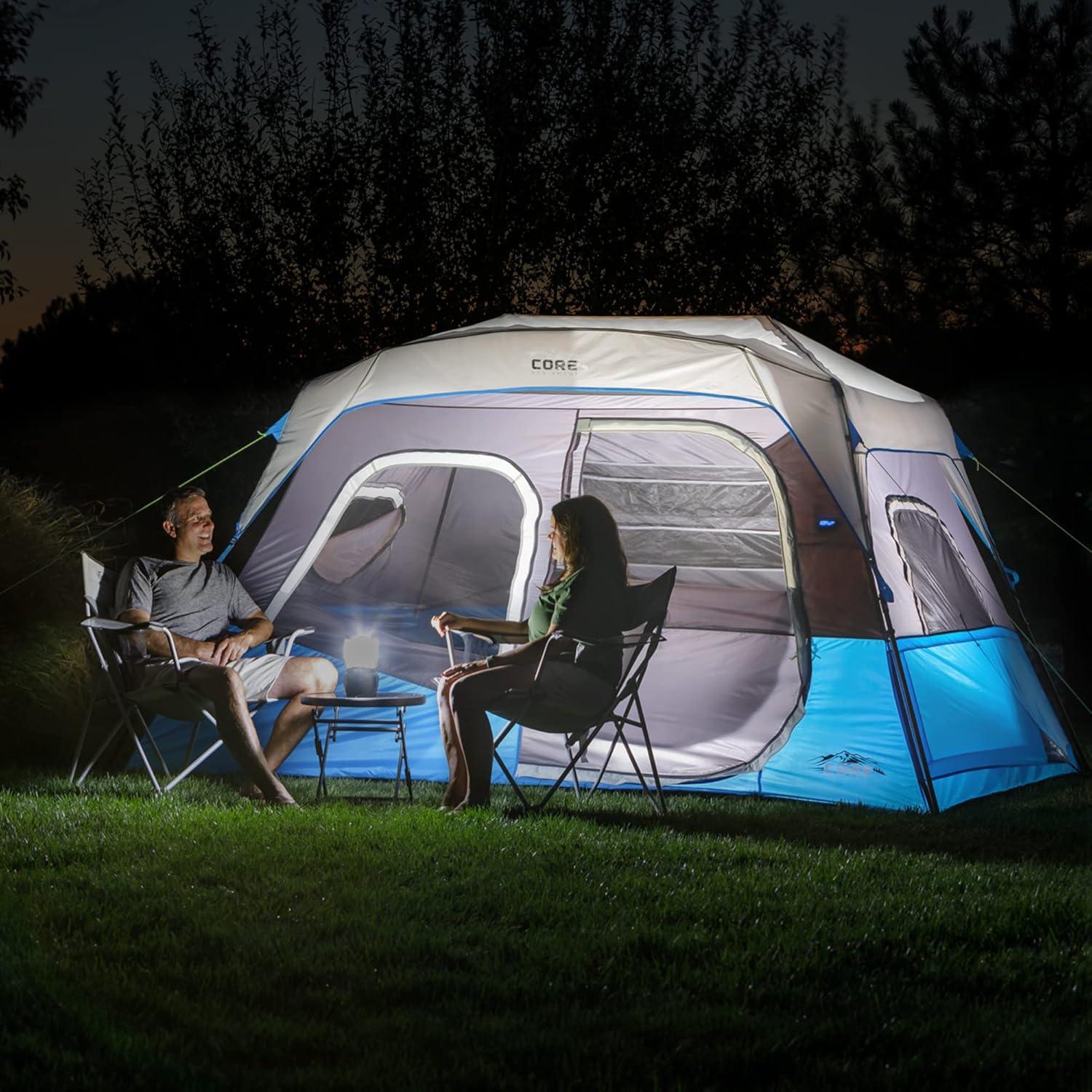 Tienda de Camping CORE 6 Personas con Luces LED Pop Up