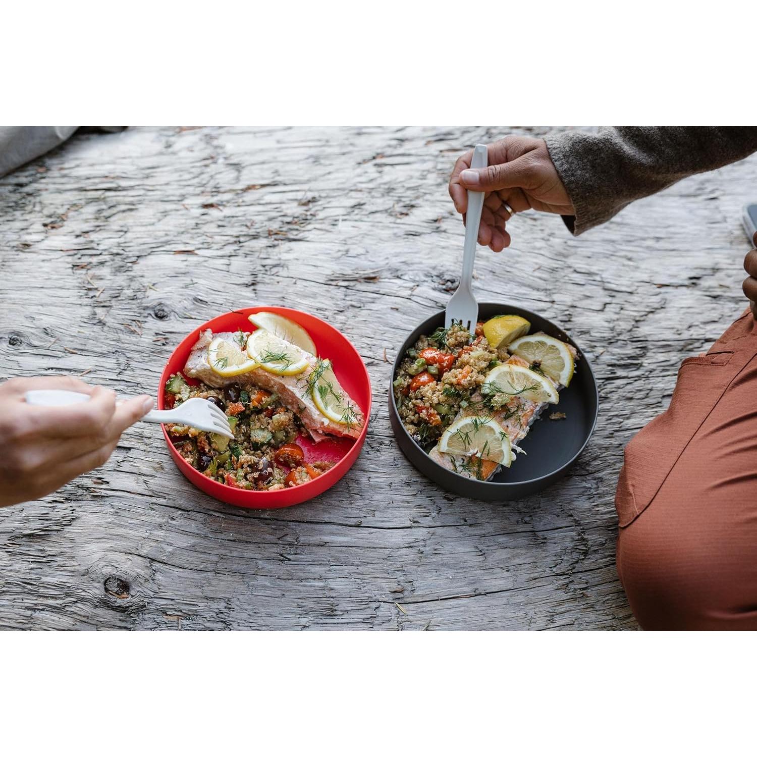 Plato de Camping MSR DeepDish Grande Gris Reutilizable