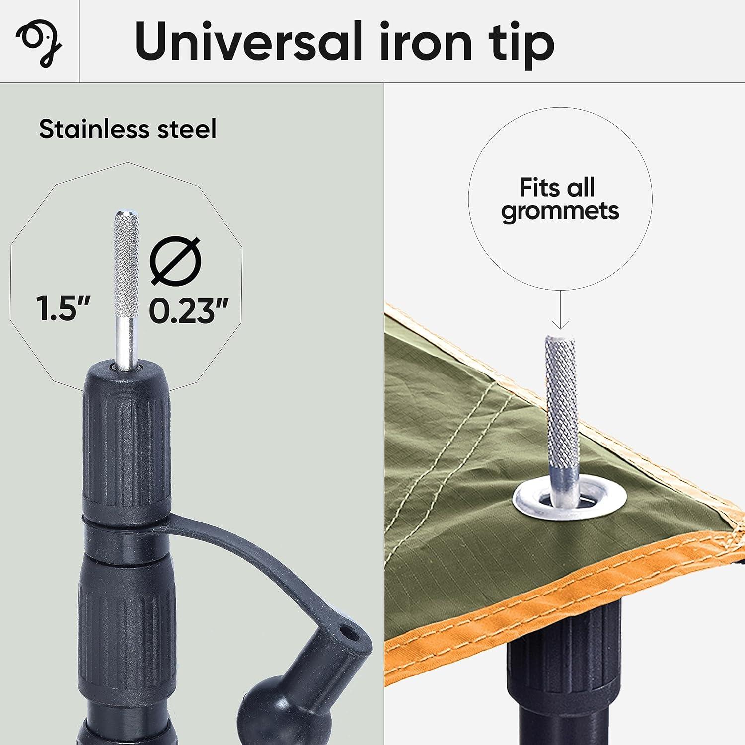 Postes Telescópicos de Aluminio Green Elephant - 2 Unidades Ajustables 0.6m a 2.4m