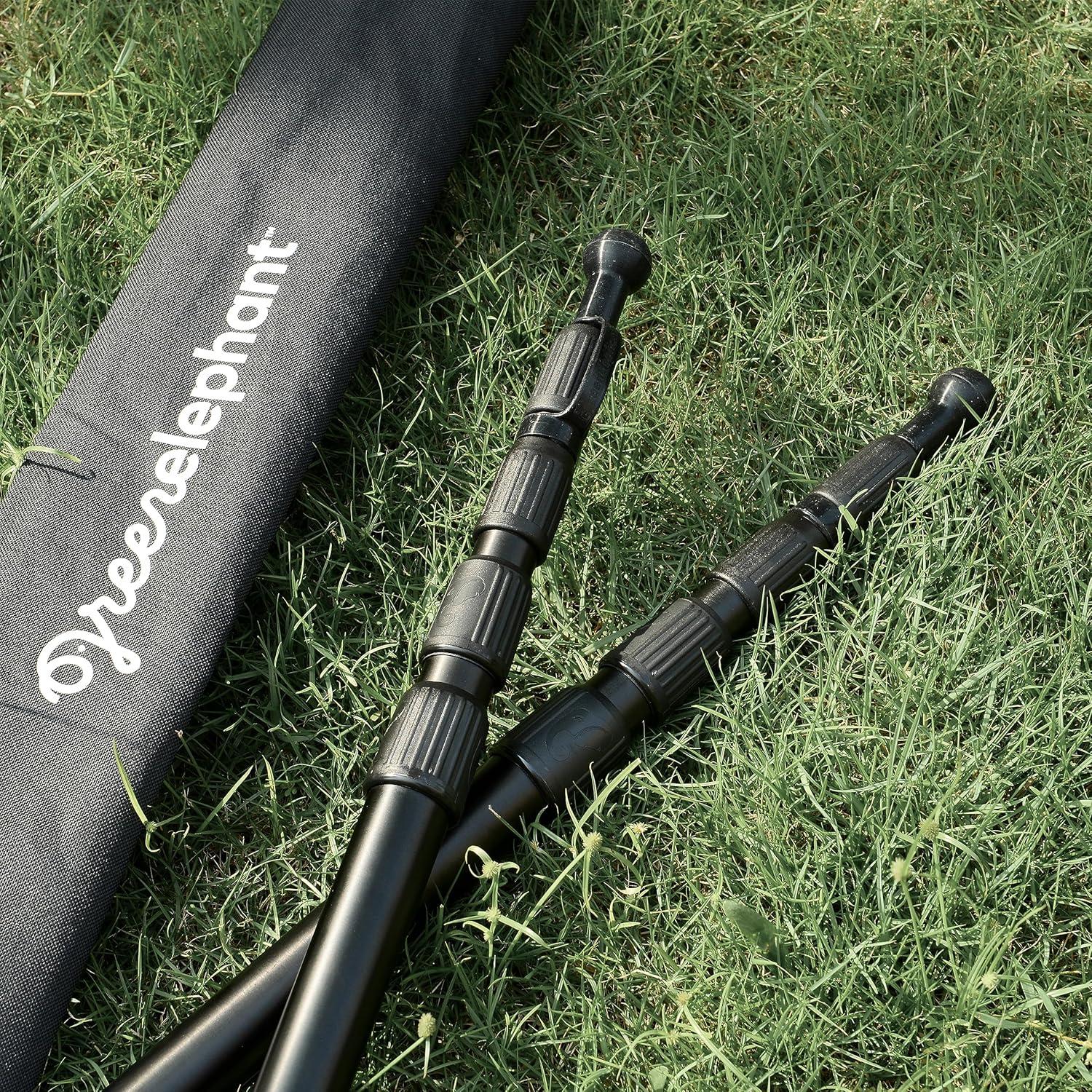 Postes Telescópicos de Aluminio Green Elephant - 2 Unidades Ajustables 0.6m a 2.4m