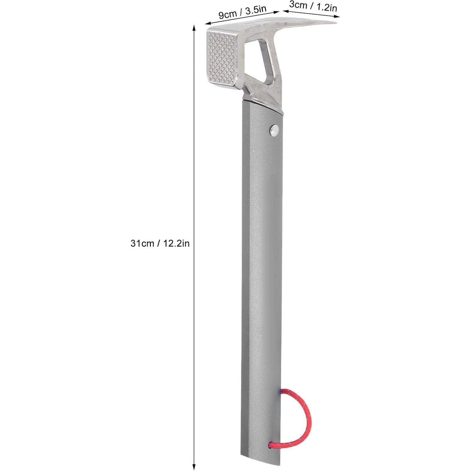 Martillo de Garra Segutage para Camping - Acero Inoxidable 280g