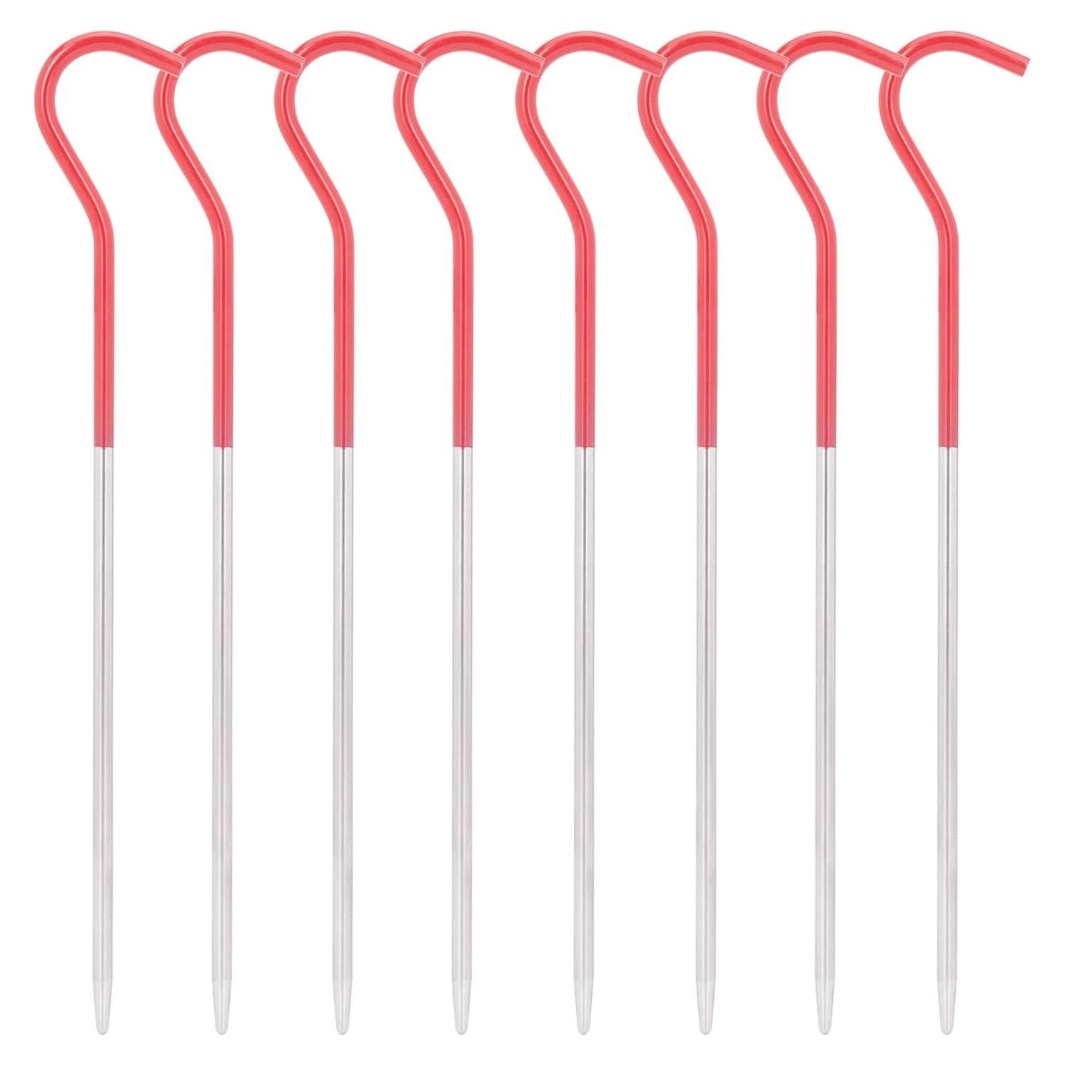 Estacas de Tienda de Camping iBasingo 8 Pcs Titanio 165mm