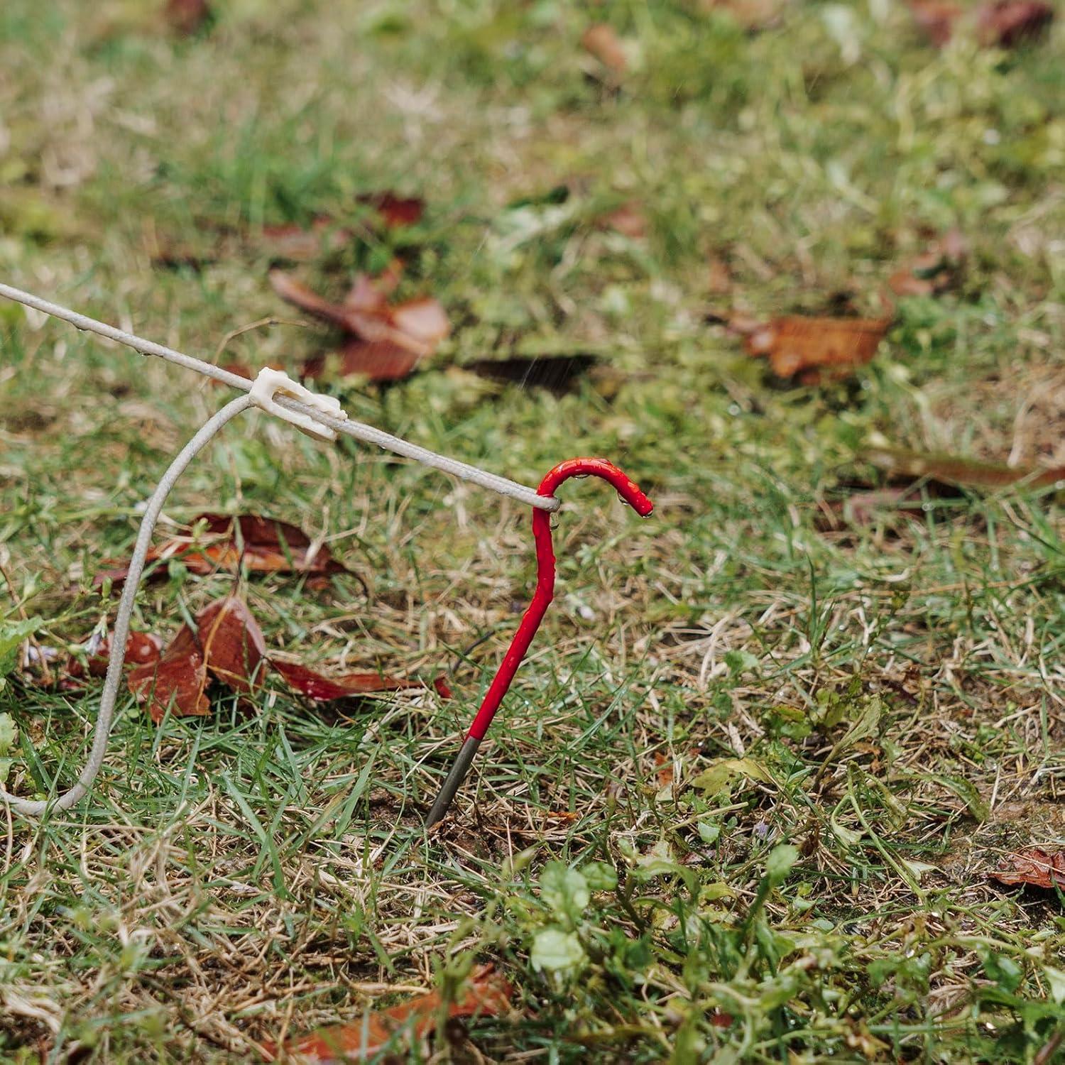 Estacas de Tienda de Camping iBasingo 8 Pcs Titanio 165mm