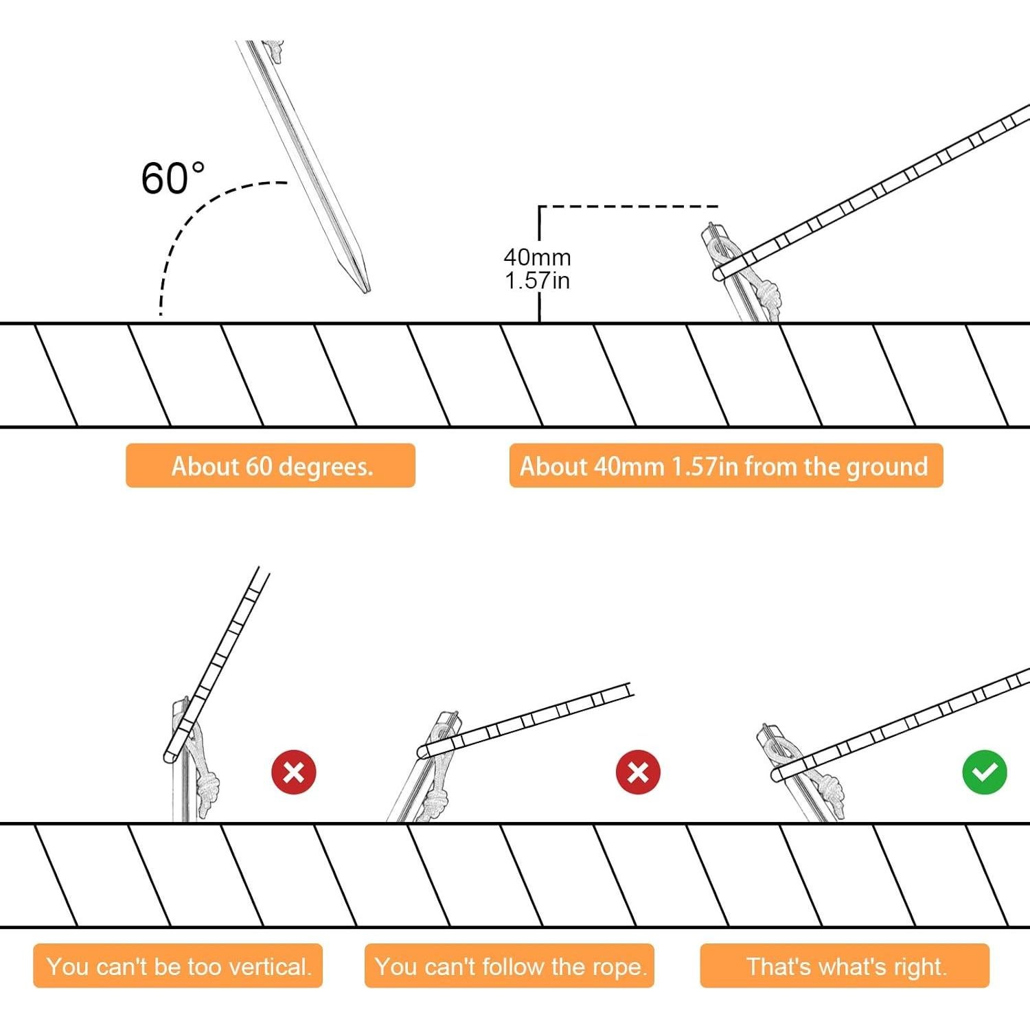 Paquete de 10 Estacas de Tienda de Aluminio LQ-SCYCX-TT