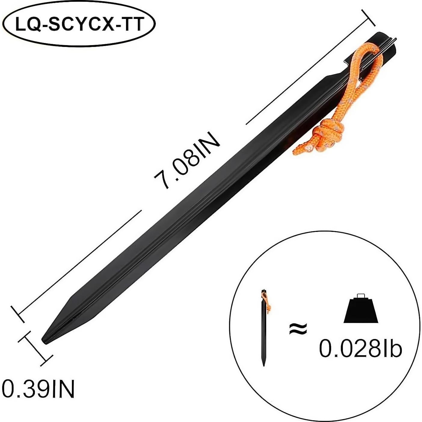 Paquete de 10 Estacas de Tienda de Aluminio LQ-SCYCX-TT