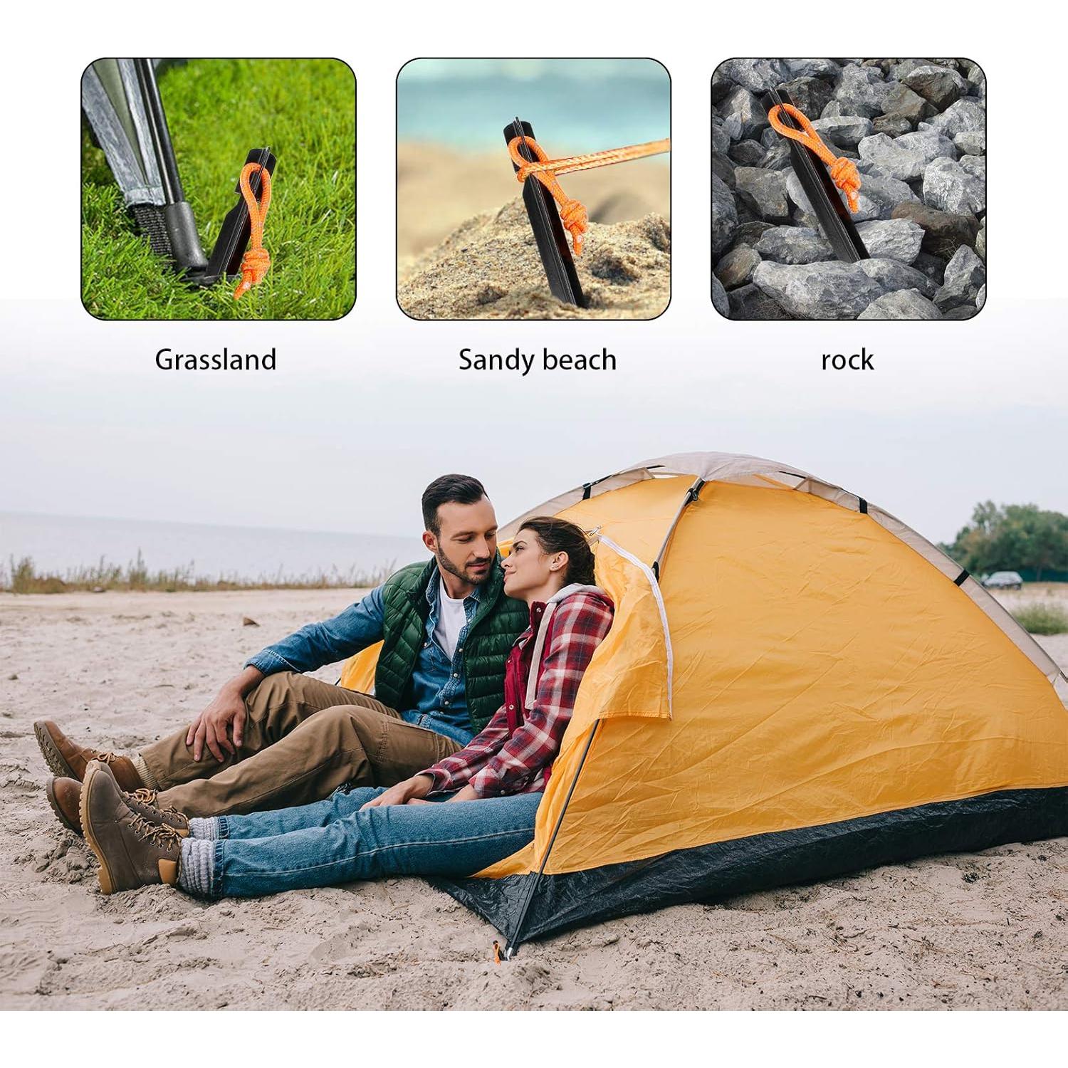 Paquete de 10 Estacas de Tienda de Aluminio LQ-SCYCX-TT