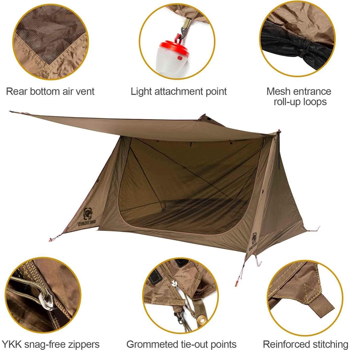 Tienda de Camping Ultraligera OneTigris Bushcraft 2.0 2 Personas