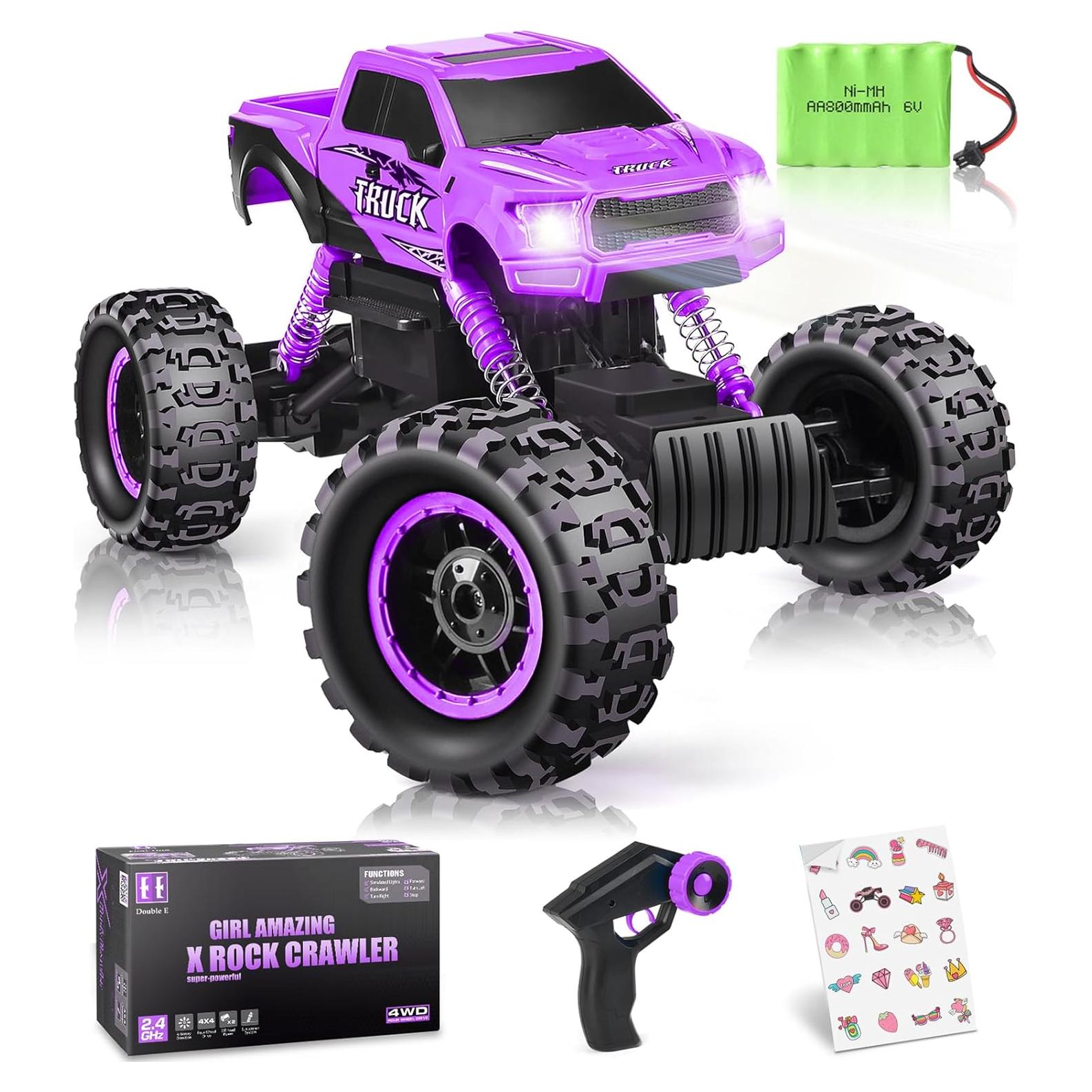 Coche RC DOUBLE E Monstruo 1/12 Off Road Morado