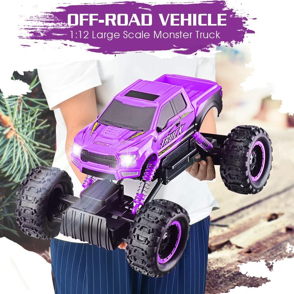 Coche RC DOUBLE E Monstruo 1/12 Off Road Morado