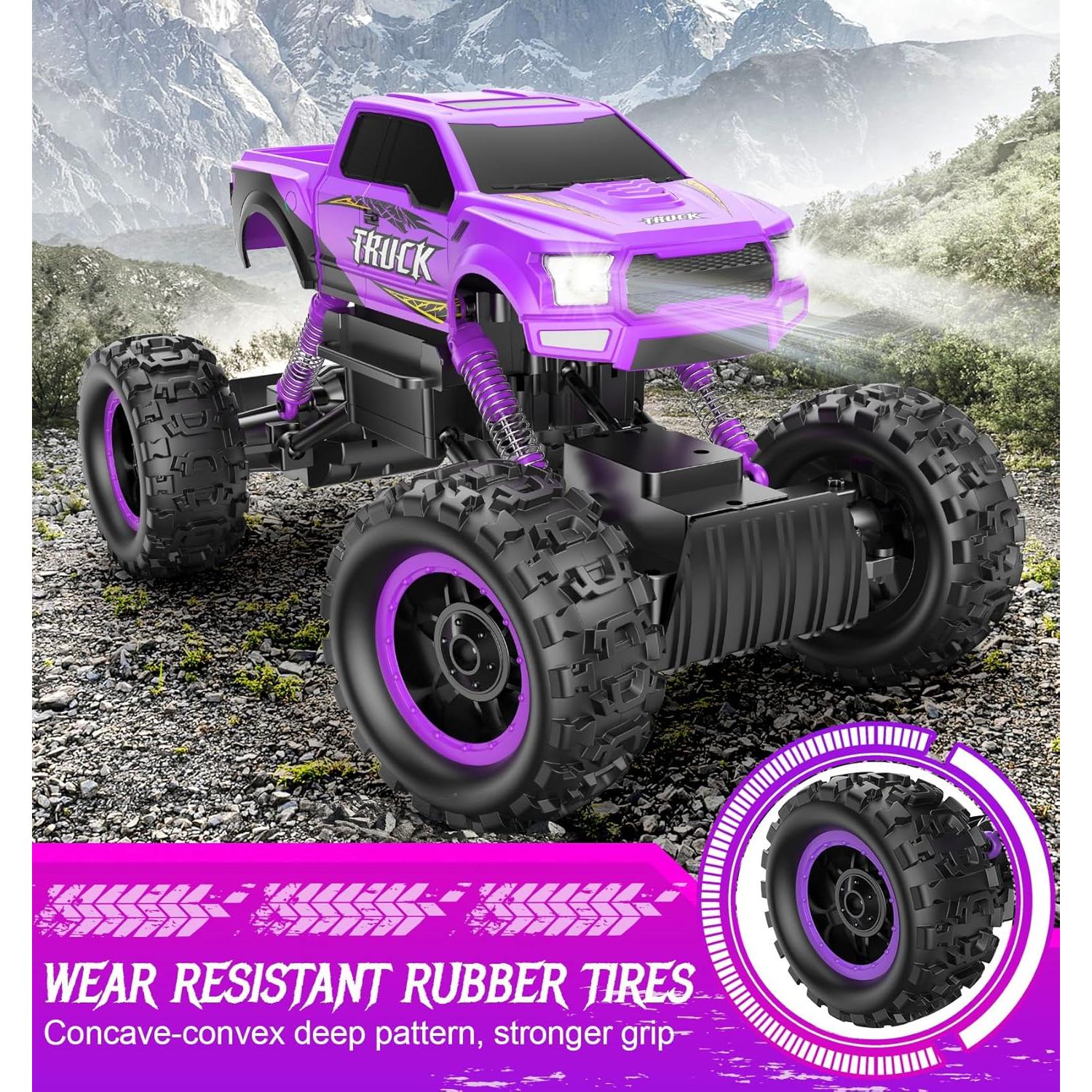 Coche RC DOUBLE E Monstruo 1/12 Off Road Morado