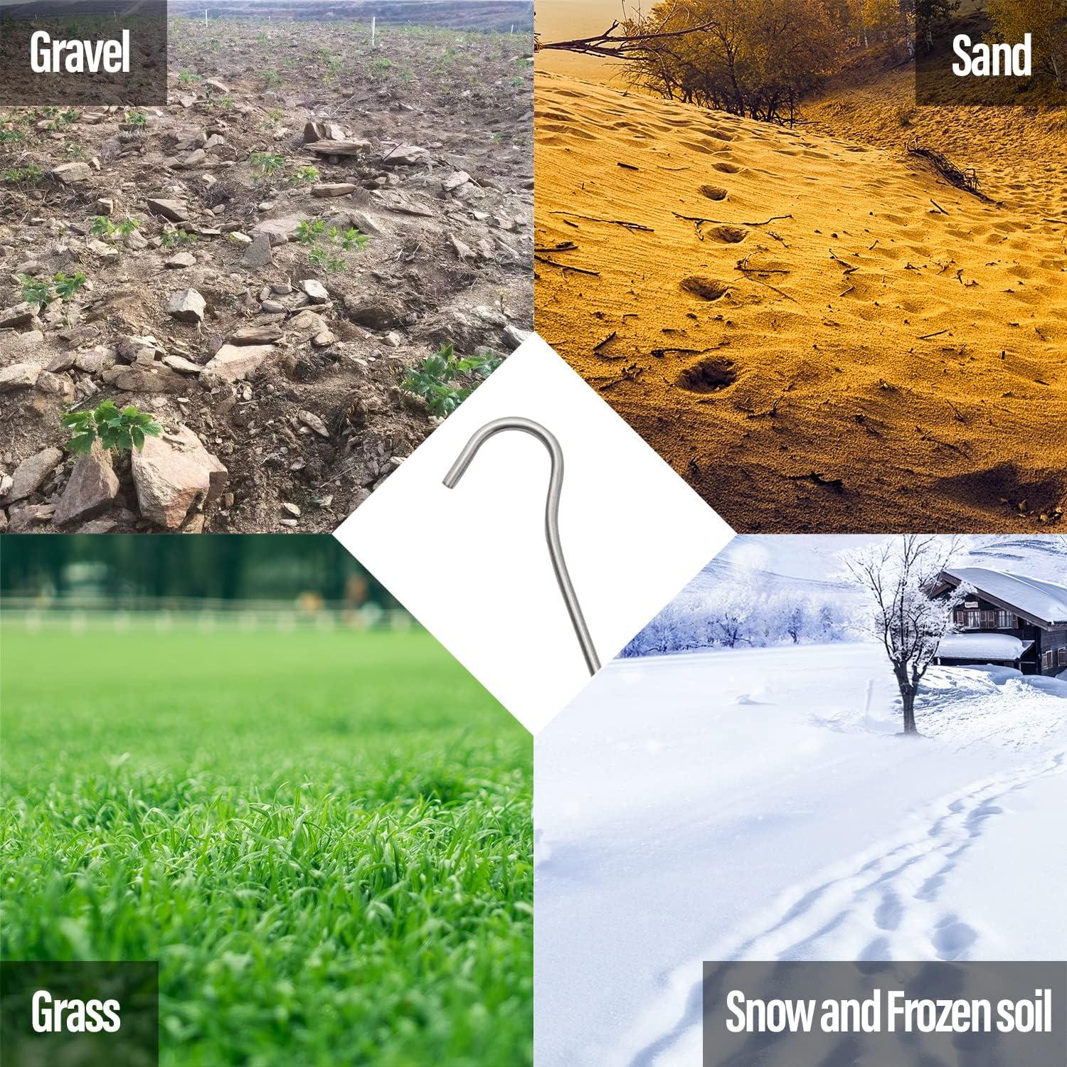 Estacas de Tienda TITO de Titanio 165mm - Paquete de 6