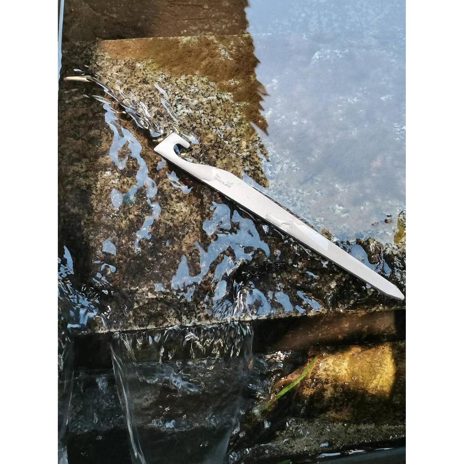 Estacas de Camping de Titanio TIANDLIFE 20cm Alta Resistencia