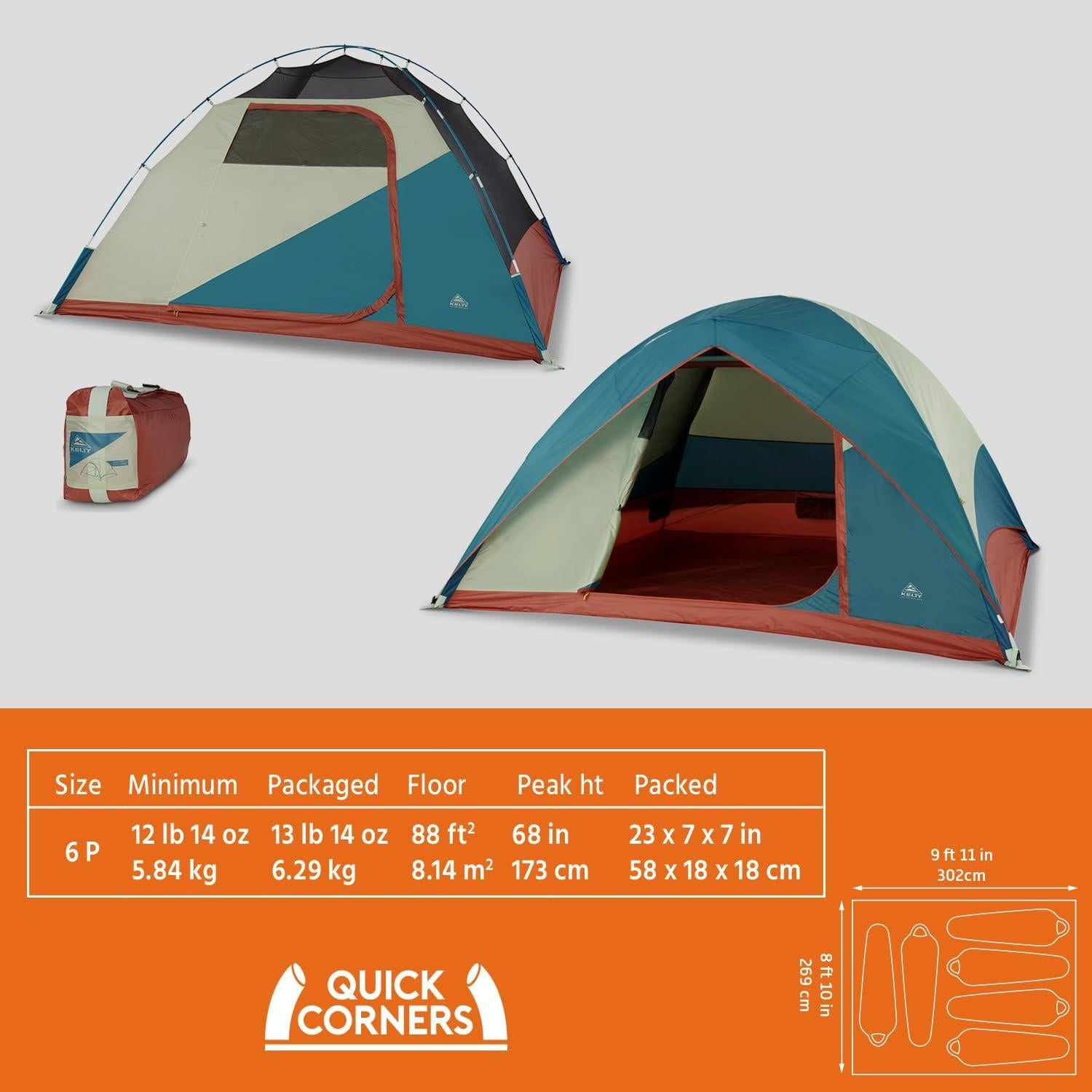 Carpa de Senderismo Kelty Discovery Basecamp 4-6 Personas