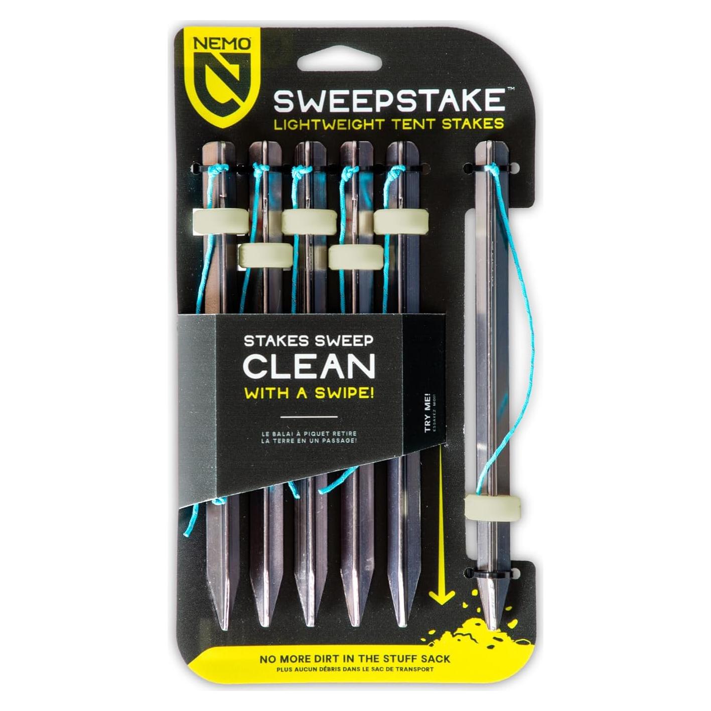 Estacas de Tienda NEMO Sweepstake - Paquete de 6 - Beige