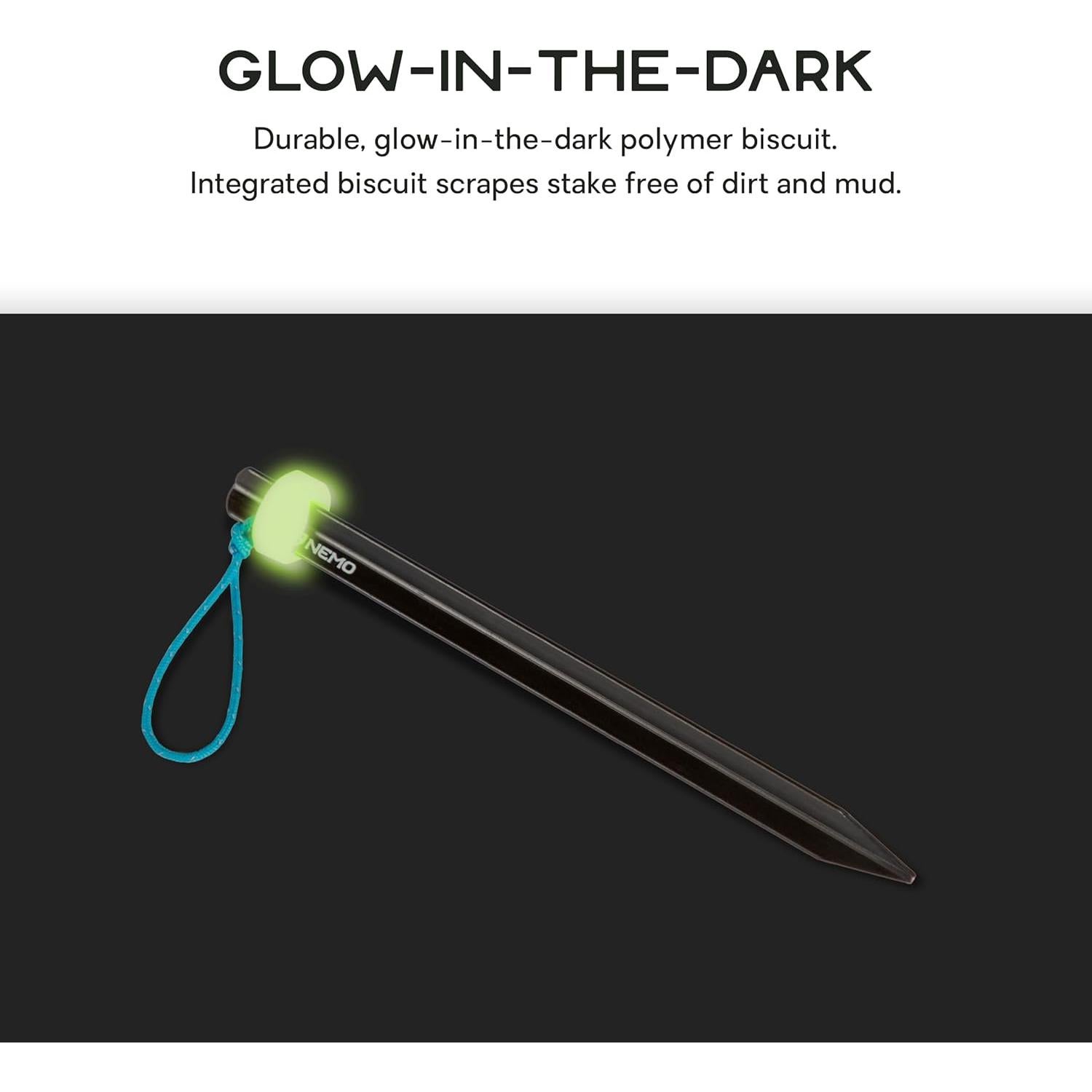 Estacas de Tienda NEMO Sweepstake - Paquete de 6 - Beige