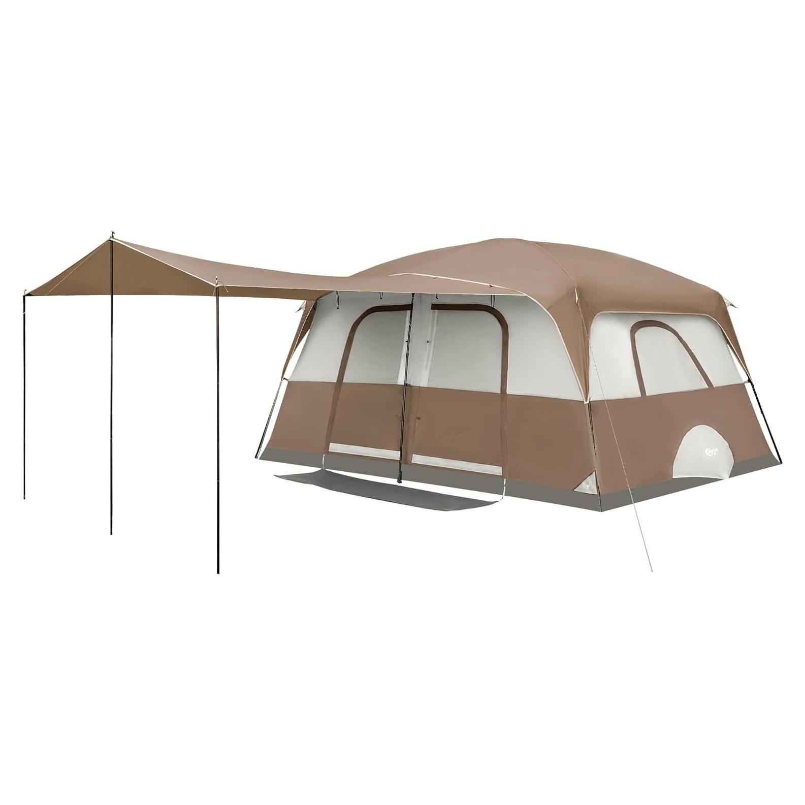 Tienda de Camping Portal para 8 Personas con 2 Habitaciones