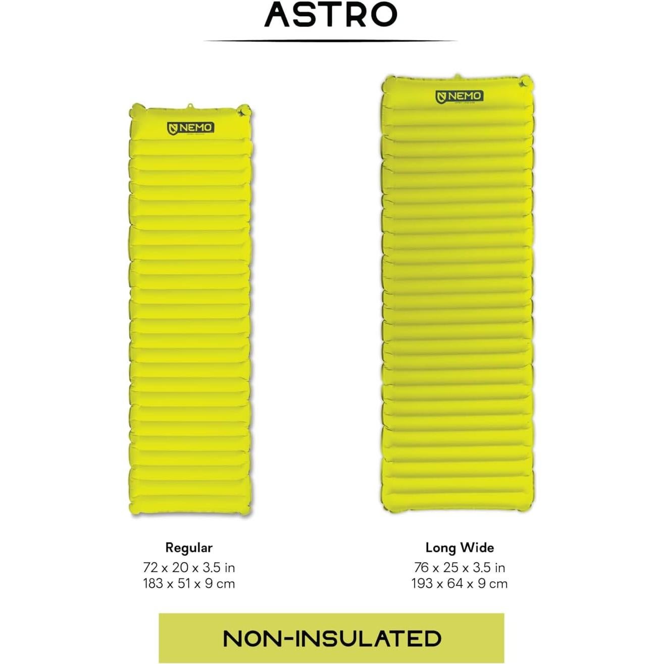 NEMO Equipment Astro Sleeping Pad - Long Wide - Lumen