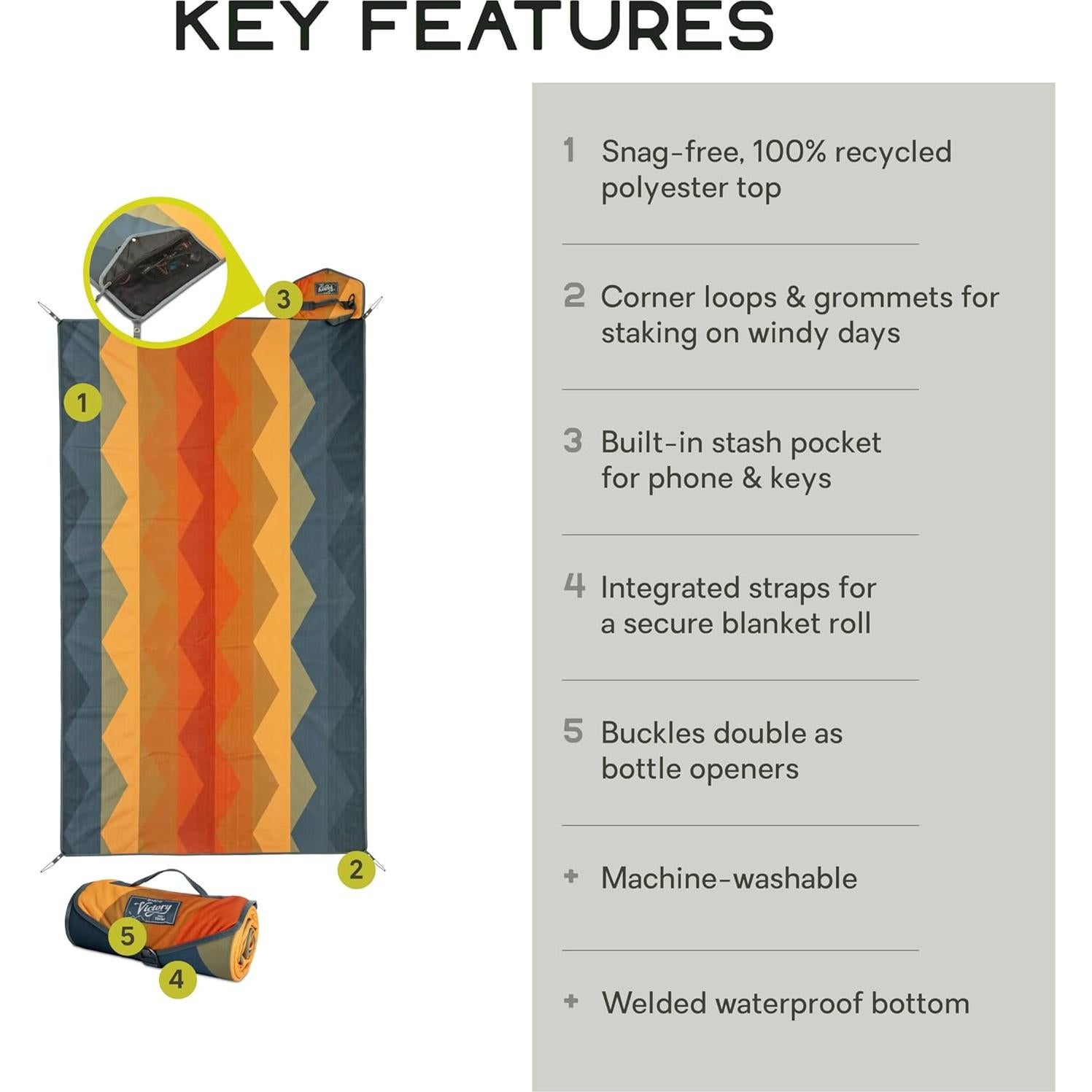 Manta Victory Mediana NEMO Equipment 127x224 cm Patio