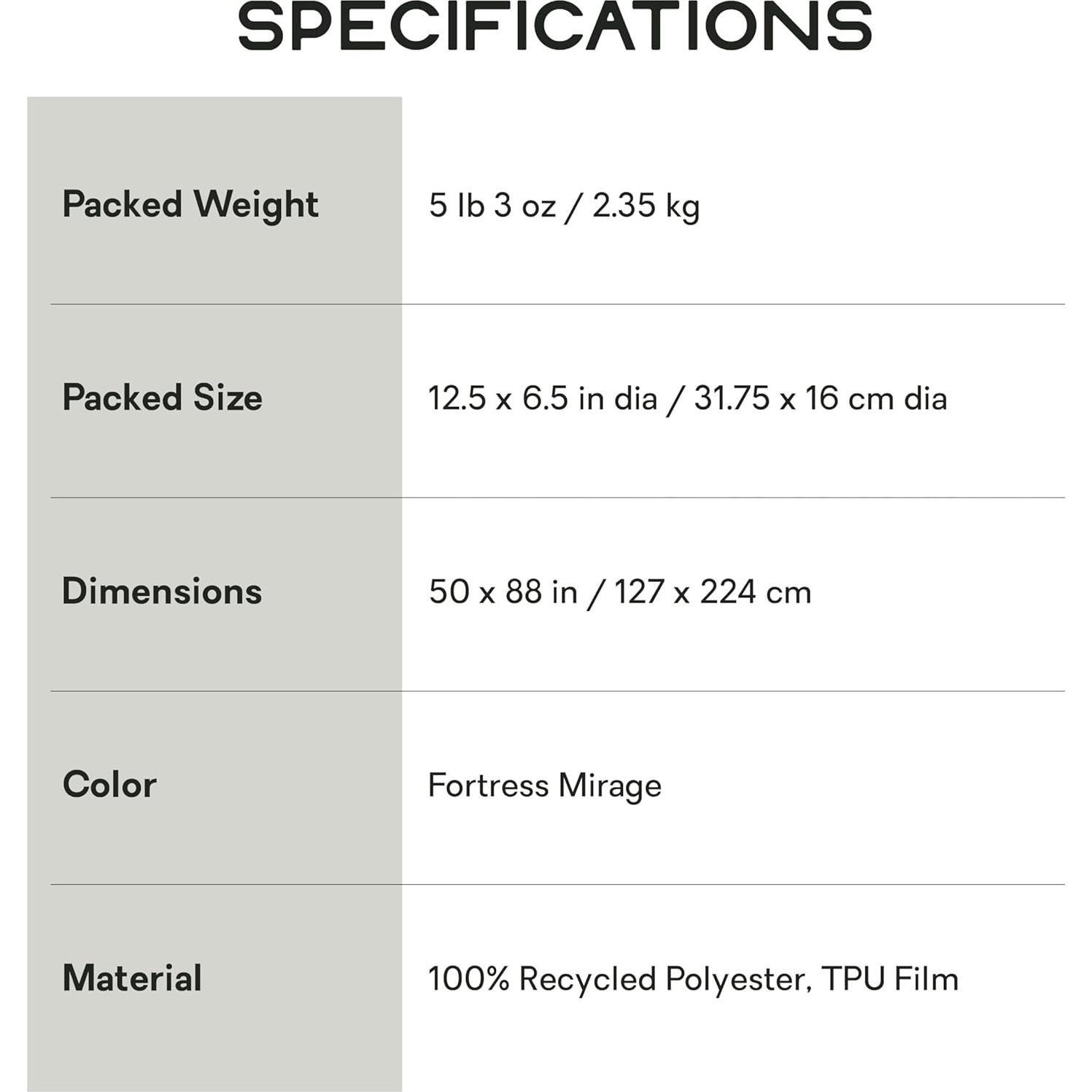 Manta Victory Mediana NEMO Equipment 127x224 cm Patio