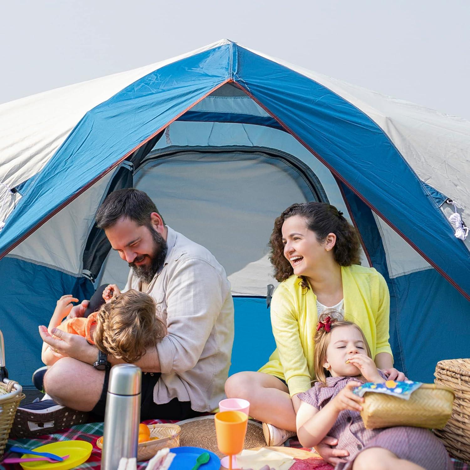 Carpa de Camping Familiar Mobihome Mobi-63210A - 4 Personas