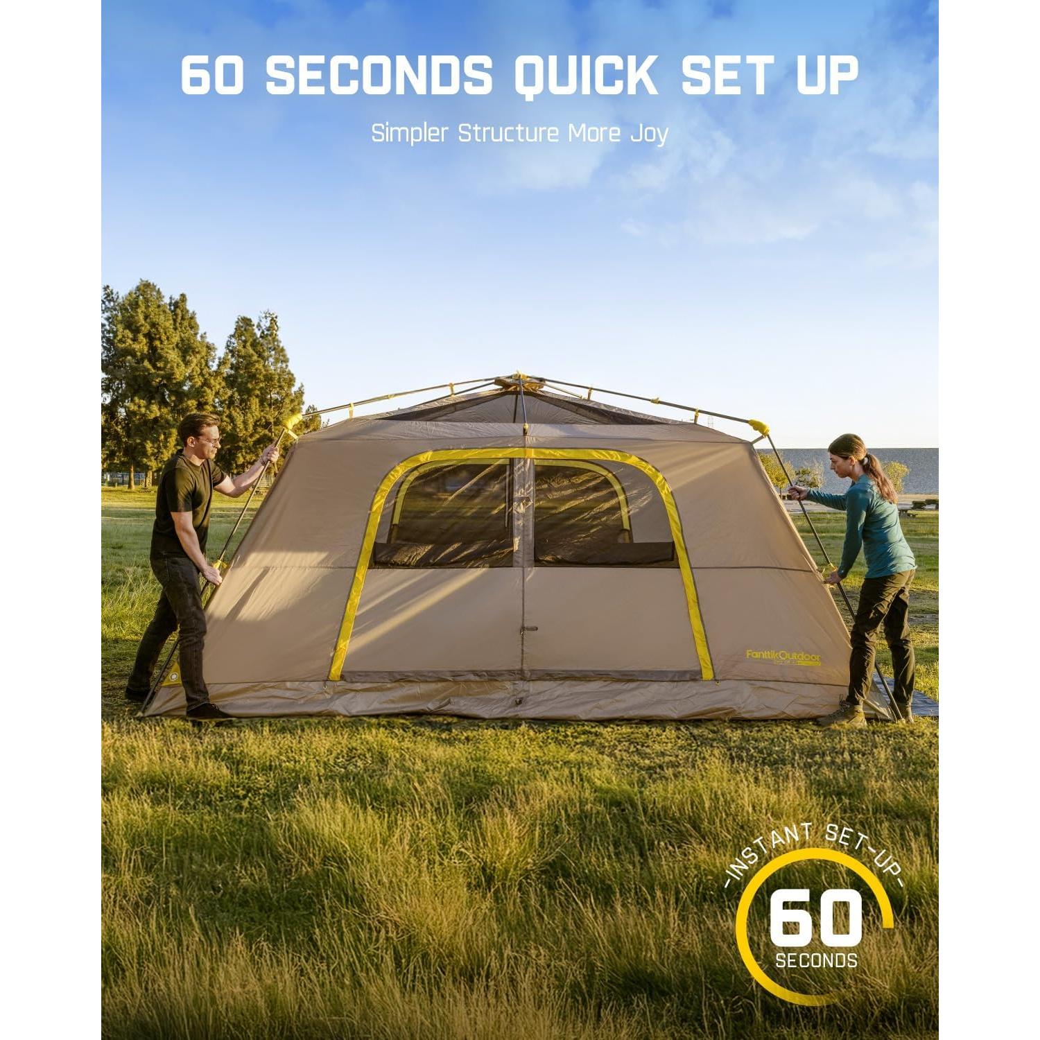 Carpa de Camping FanttikOutdoor Zeta C8 Air para 10 Personas