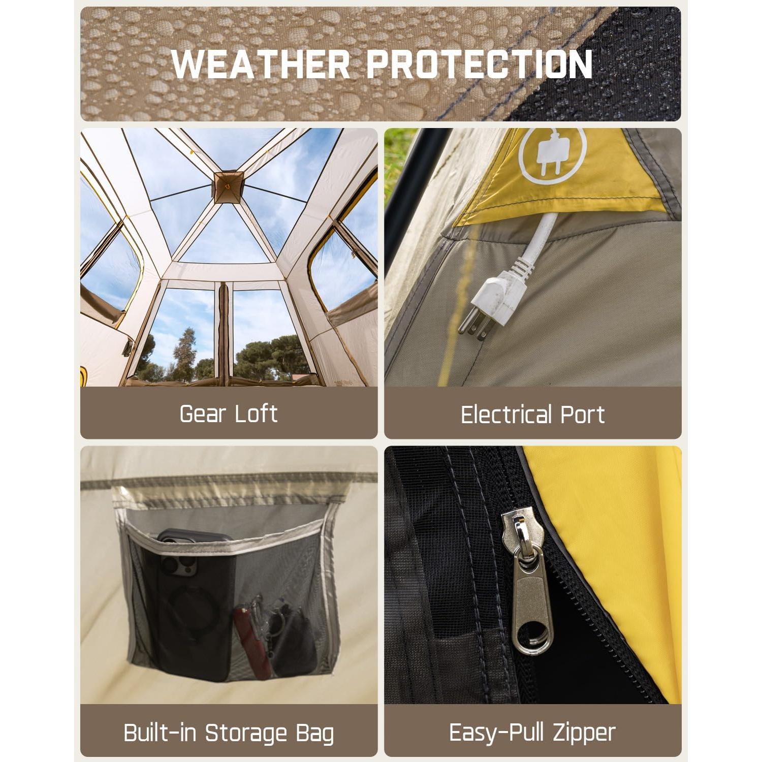 Carpa de Camping FanttikOutdoor Zeta C8 Air para 10 Personas