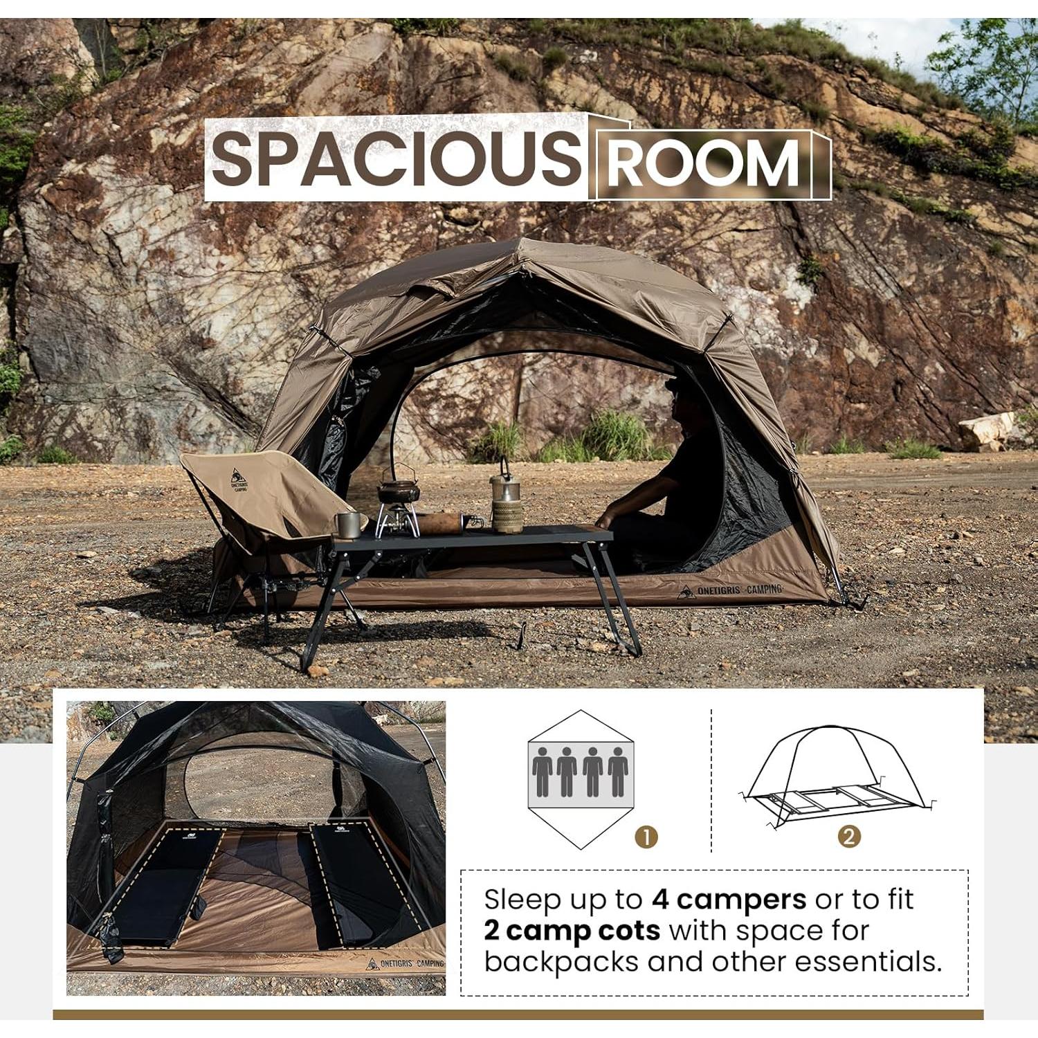 Carpa OneTigris JOVIAN para 4 Personas 3 Temporadas Impermeable