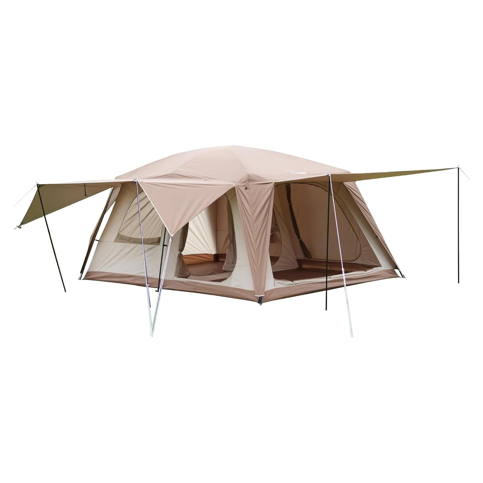 Carpa de Camping Vidalido para 8-10 Personas Impermeable
