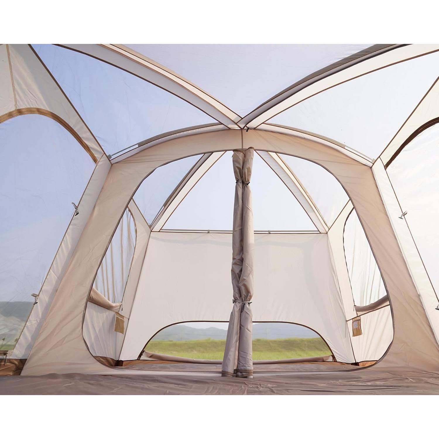 Carpa de Camping Vidalido para 8-10 Personas Impermeable