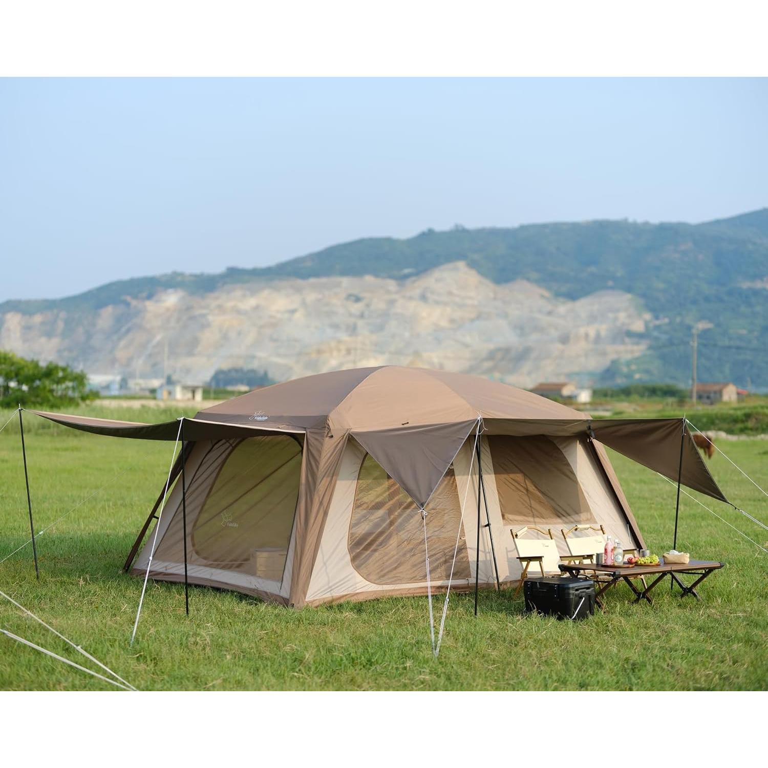 Carpa de Camping Vidalido para 8-10 Personas Impermeable