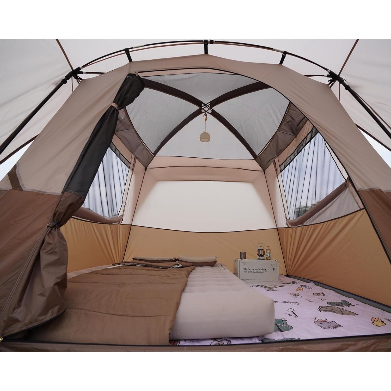 Carpa Familiar Vidalido para 3-4 Personas Impermeable 2.4x2.4m