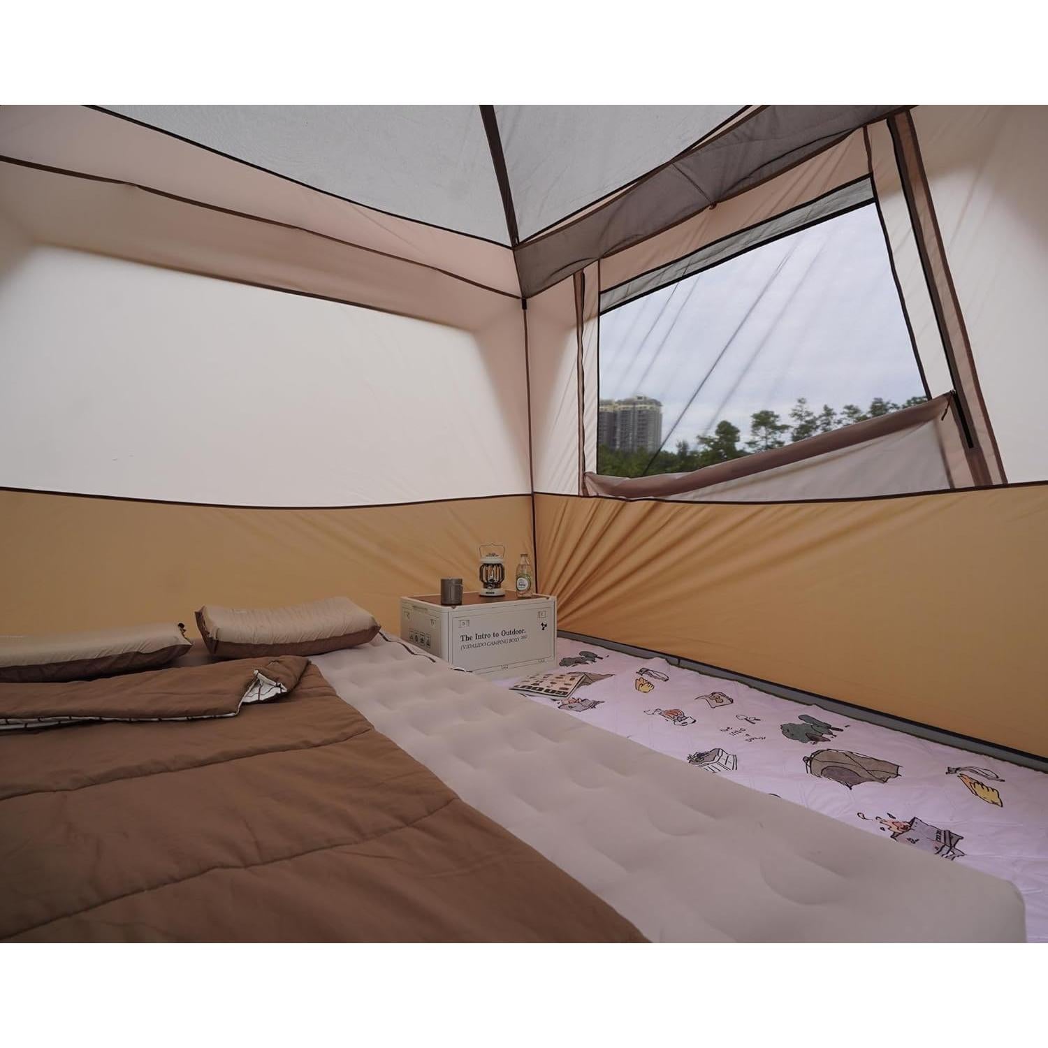 Carpa Familiar Vidalido para 3-4 Personas Impermeable 2.4x2.4m