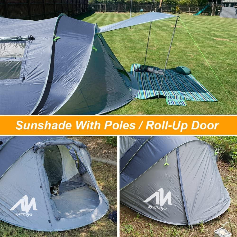 Carpa Pop Up AYAMAYA para 6 Personas Impermeable Doble Capa