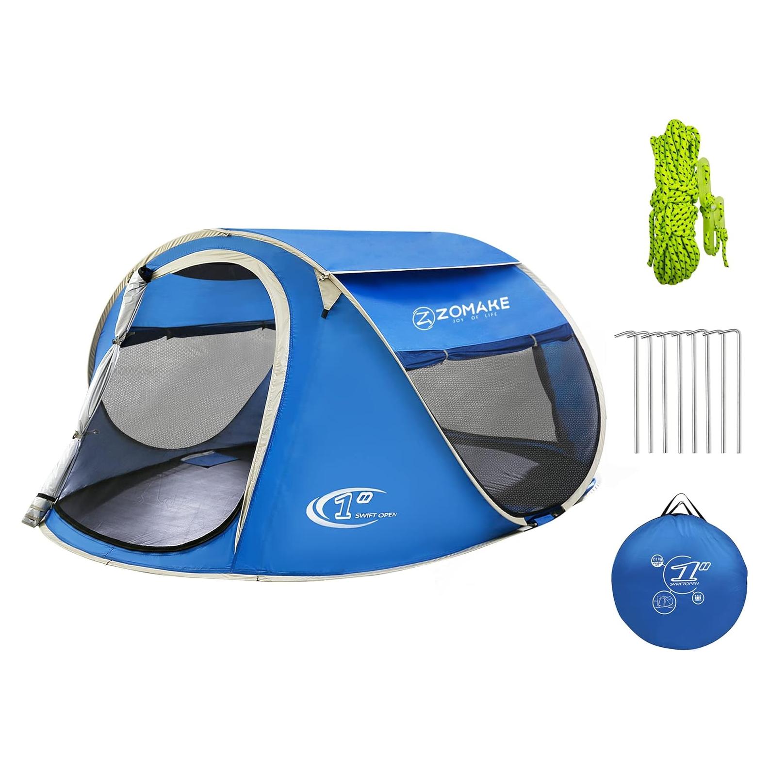 Carpa ZOMAKE Impermeable para 3-4 Personas Automática