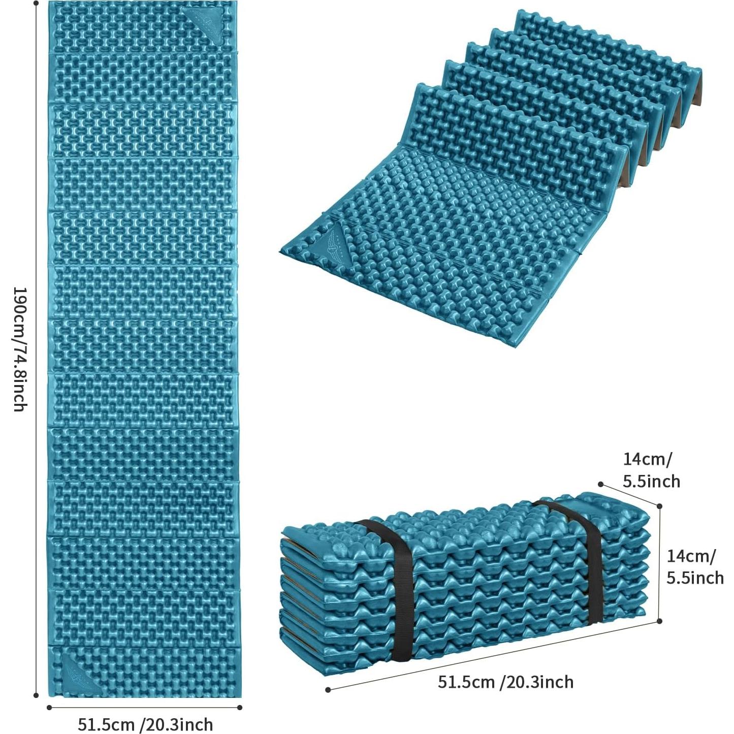 Almohadilla de Espuma Plegable FOCHIER F FM1027 190x51cm Azul
