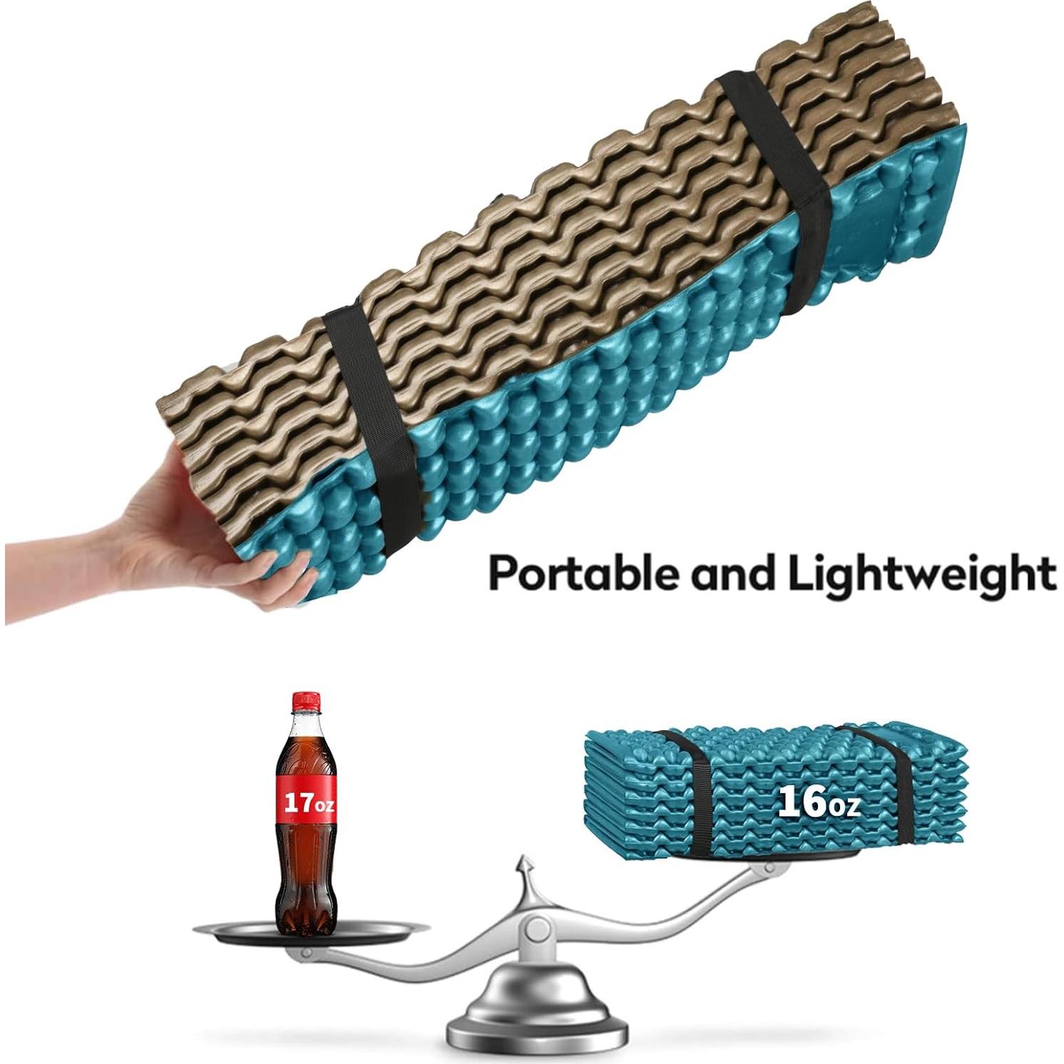 Almohadilla de Espuma Plegable FOCHIER F FM1027 190x51cm Azul