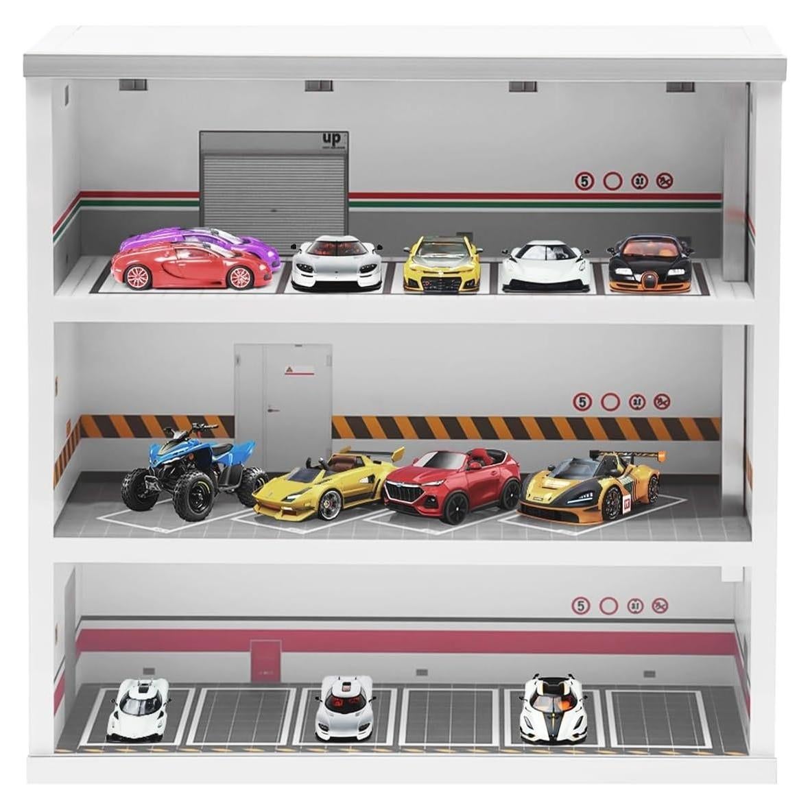 Estuche de Exhibición de Automóviles 1:64 GANISM LED 15 Espacios