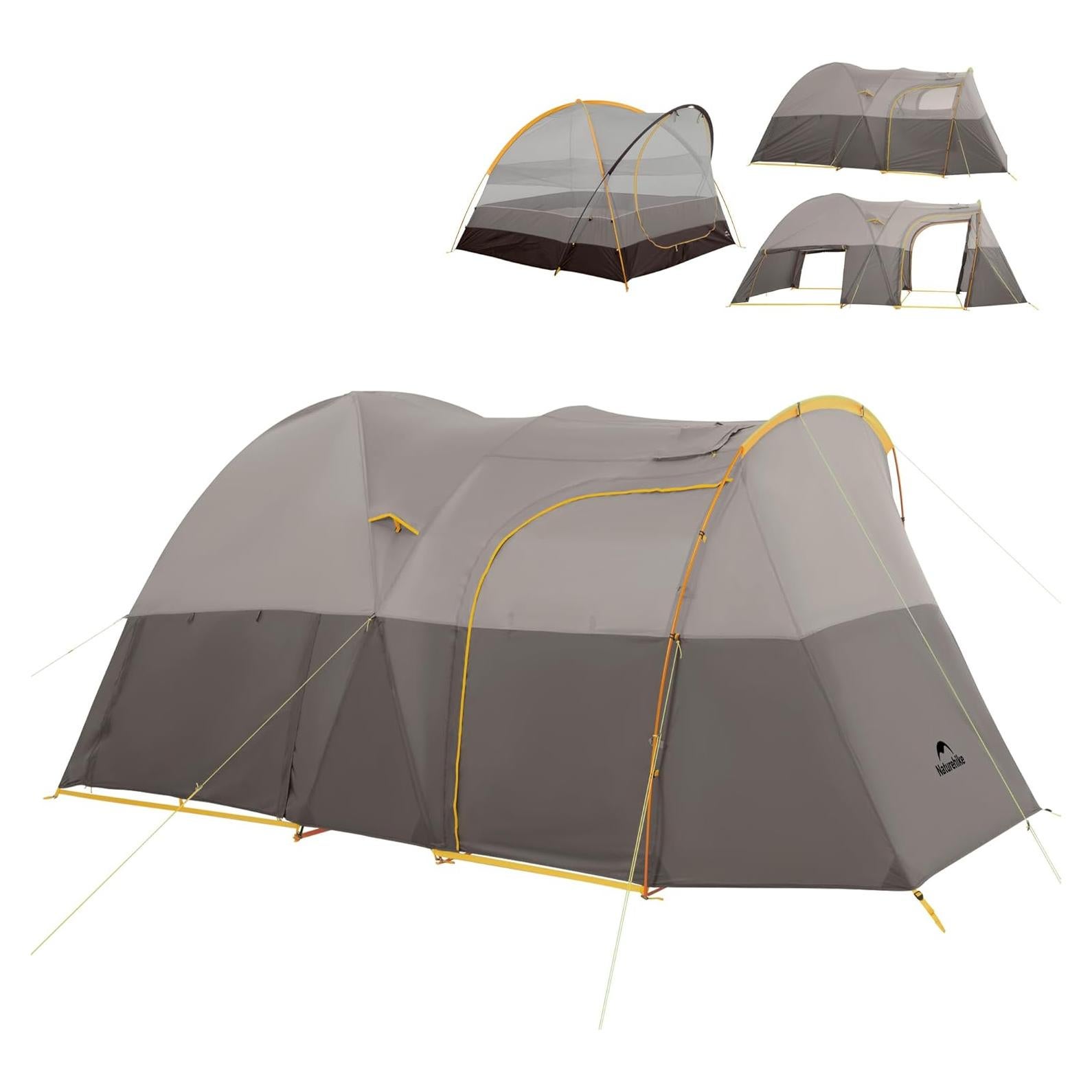 Carpa Naturehike Kota para 4 Personas Doble Capa Impermeable